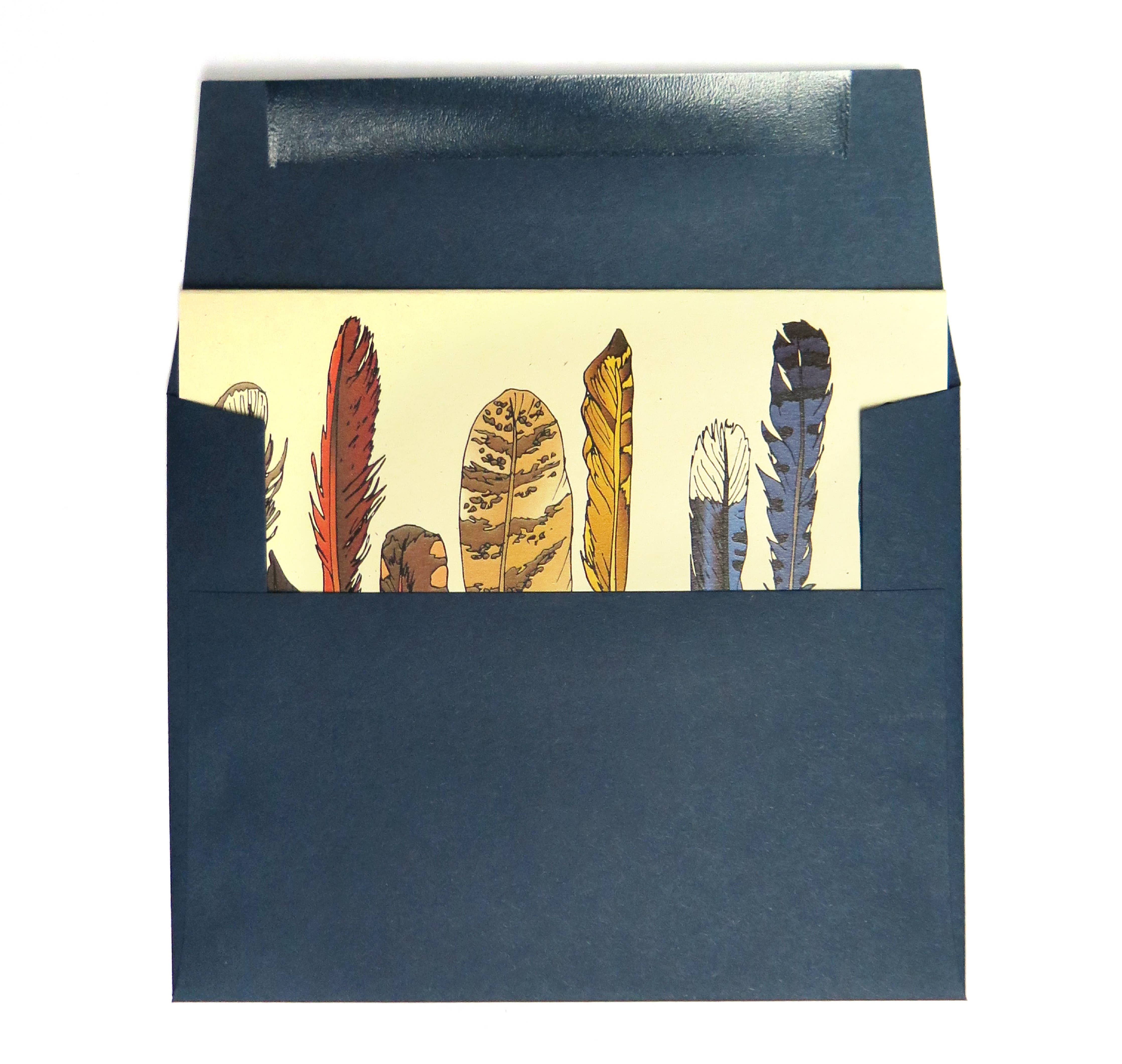 Greeting Card - Feather