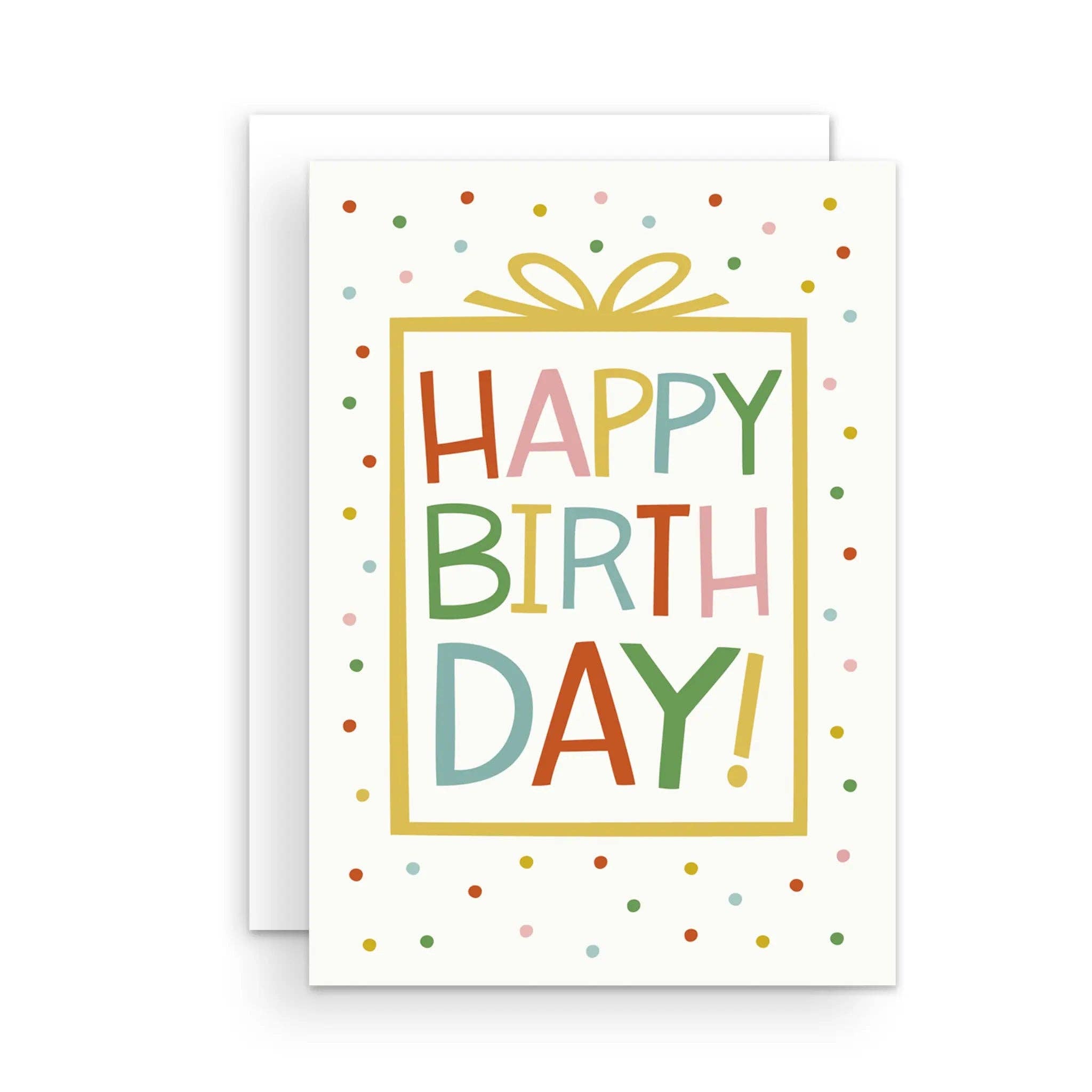 Greeting Card - Happy Birthday Big Letters