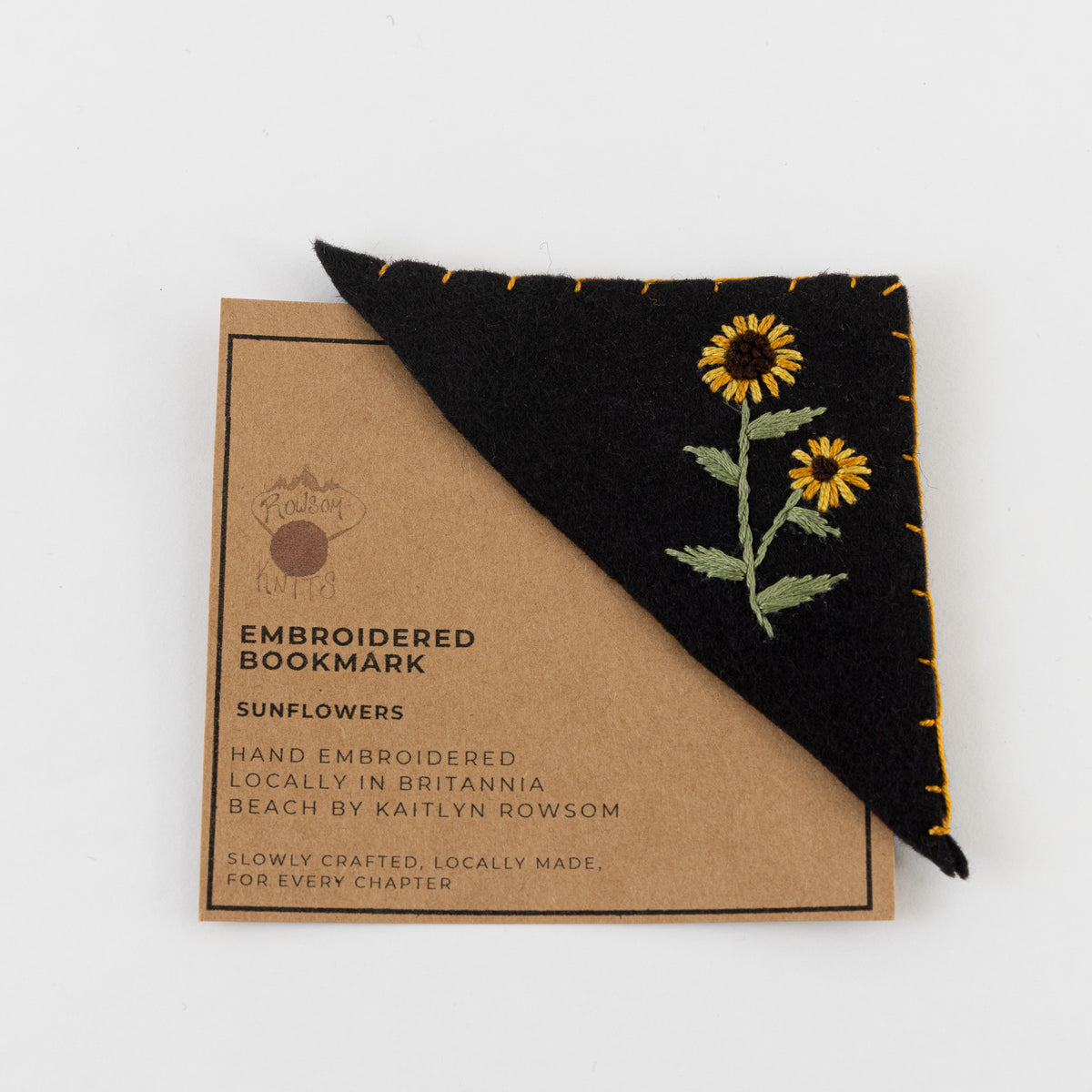 Corner Embroidered Bookmark