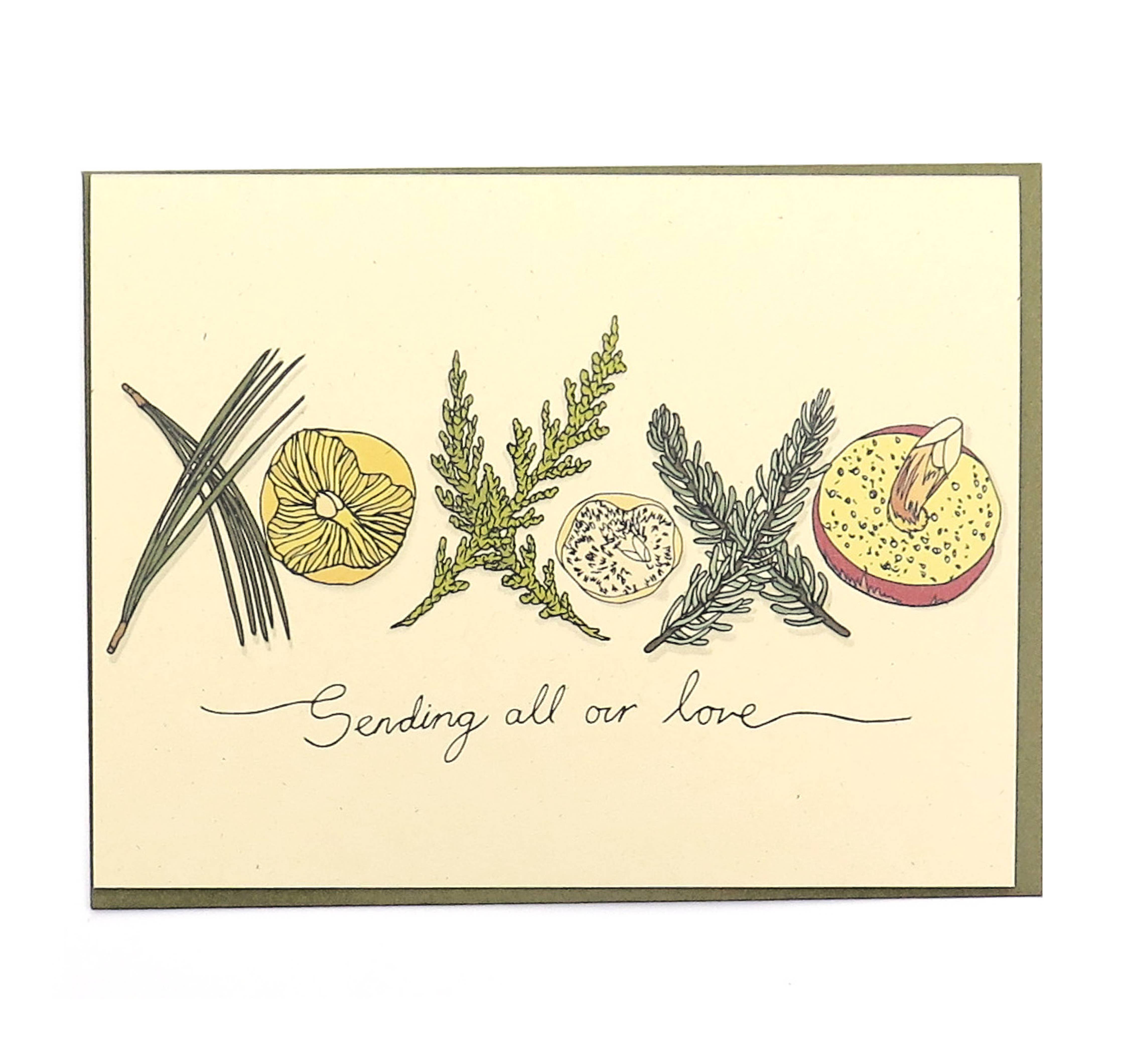 Greeting Card - Holiday Hugs and Kisses
