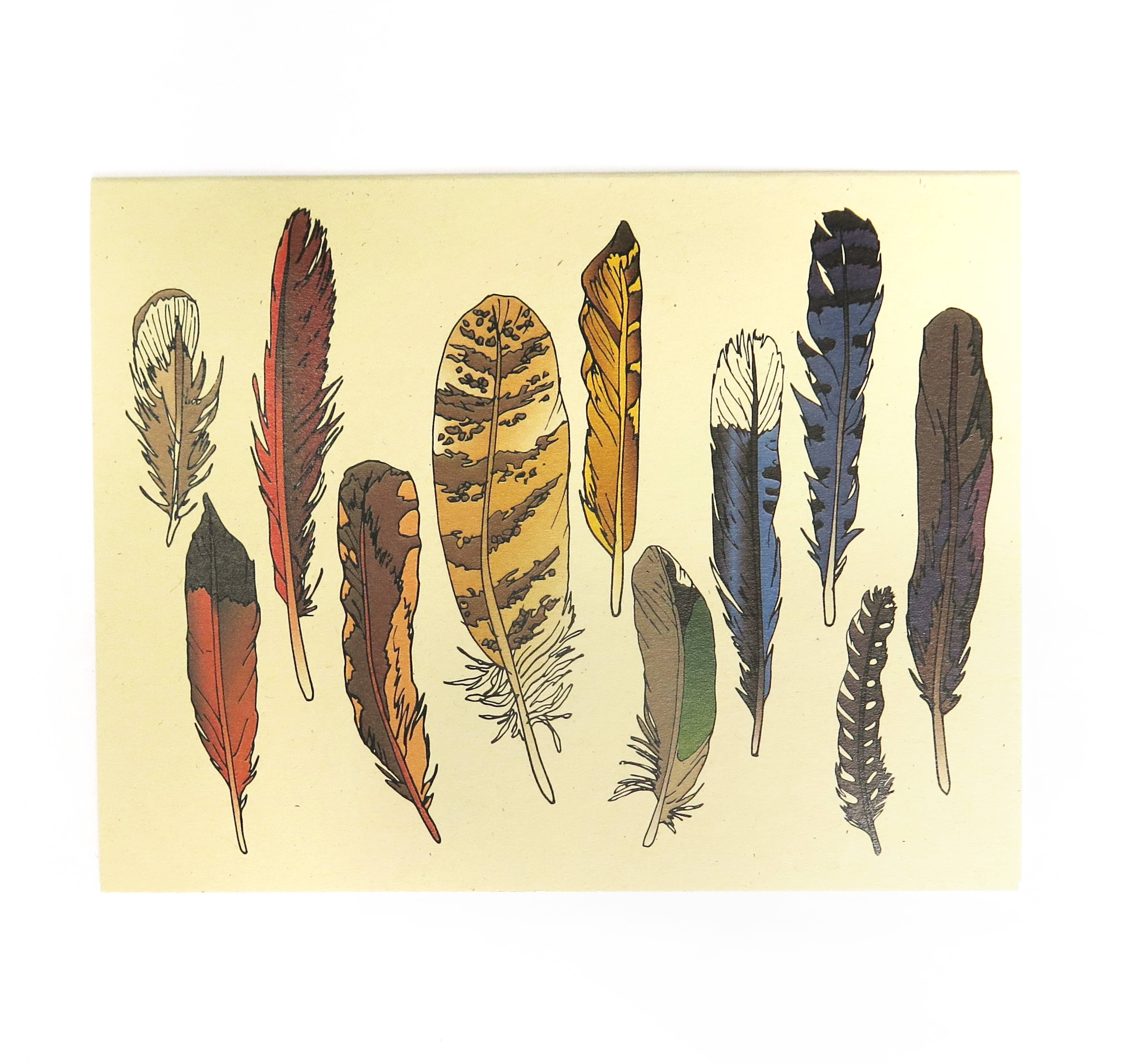 Greeting Card - Feather