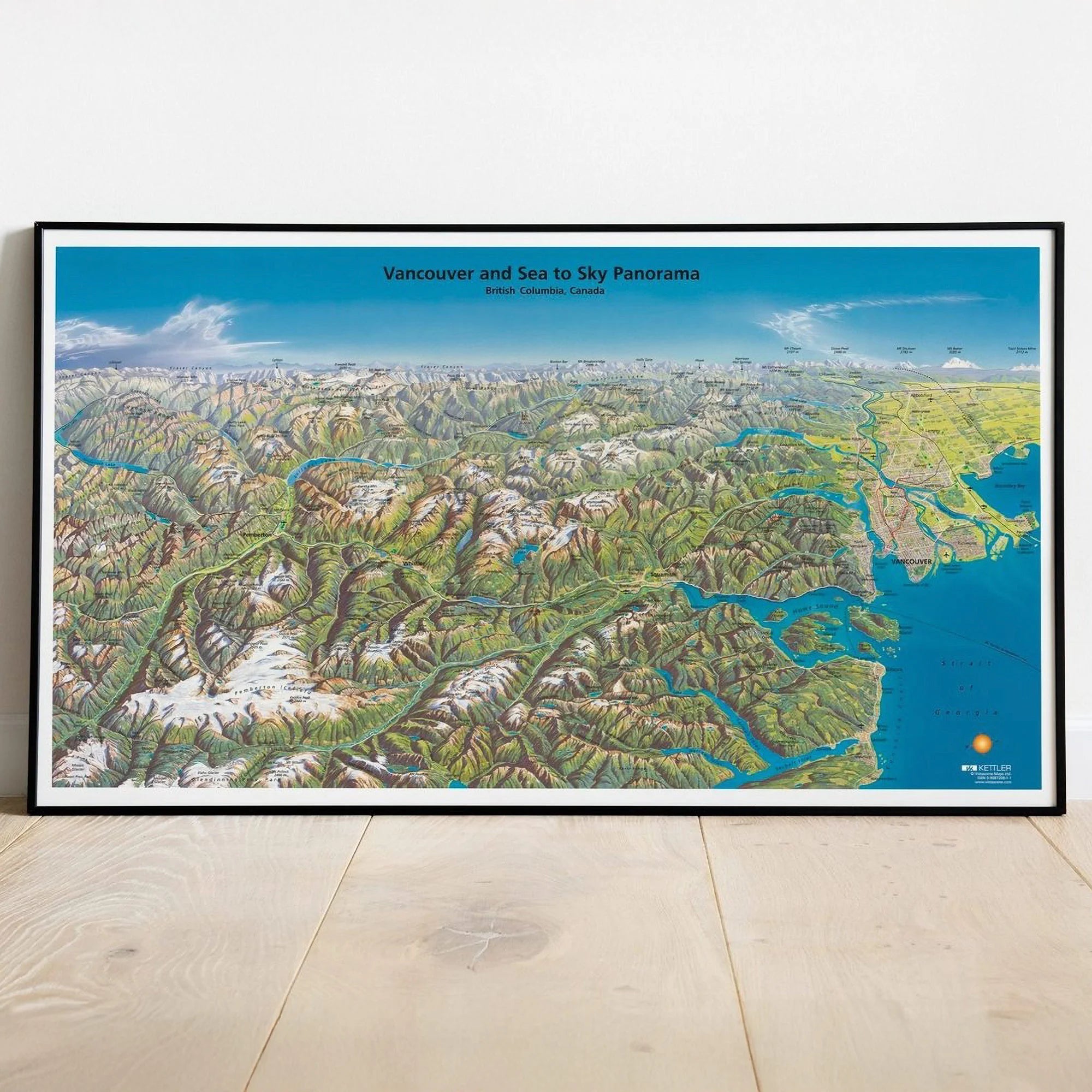 Poster - Vancouver and Sea to Sky Panorama