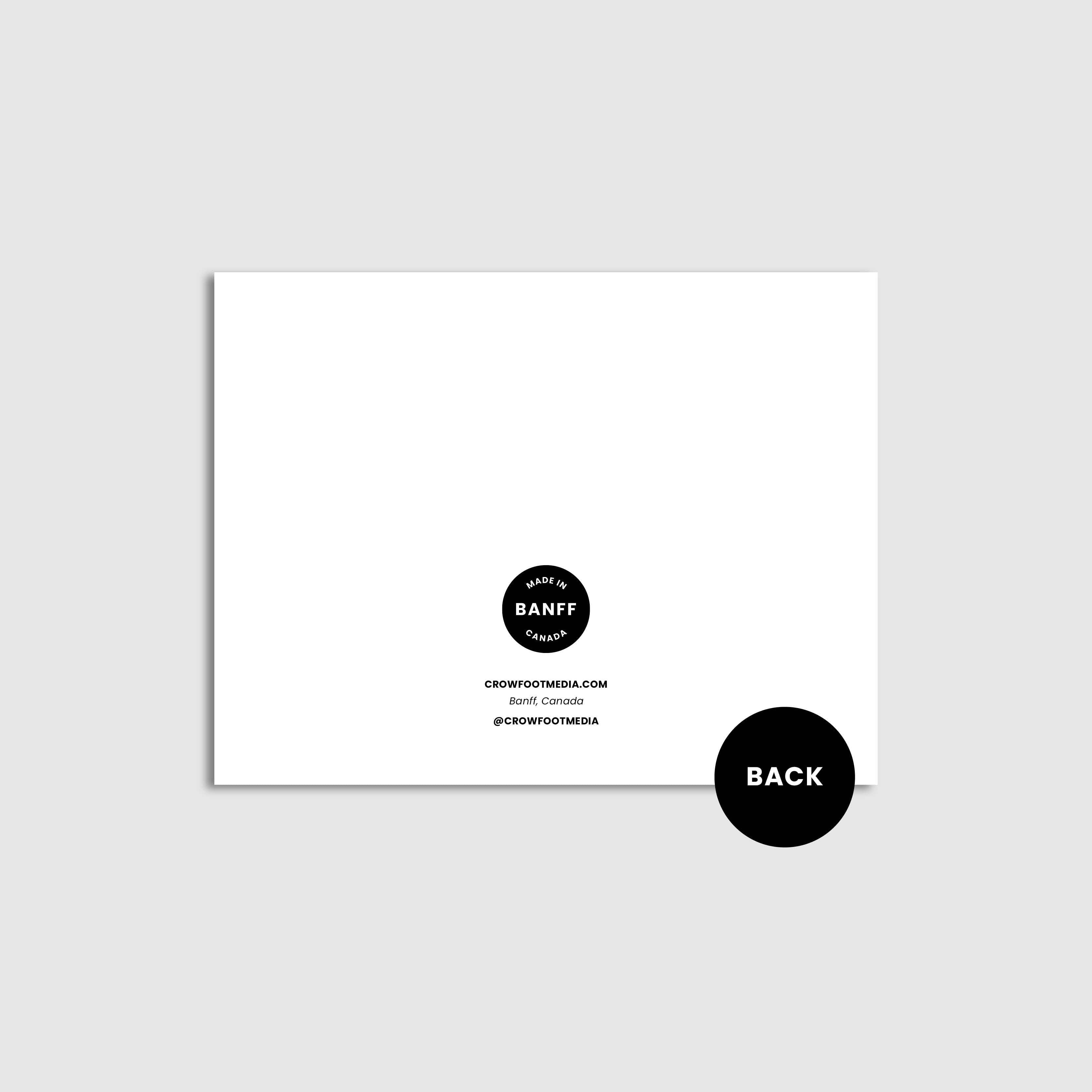 Greeting Card - Mountain of Thanks - Teal