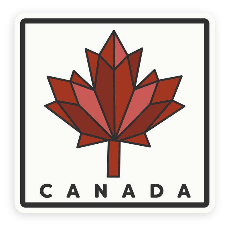 Sticker - Canada Geometric Maple Leaf
