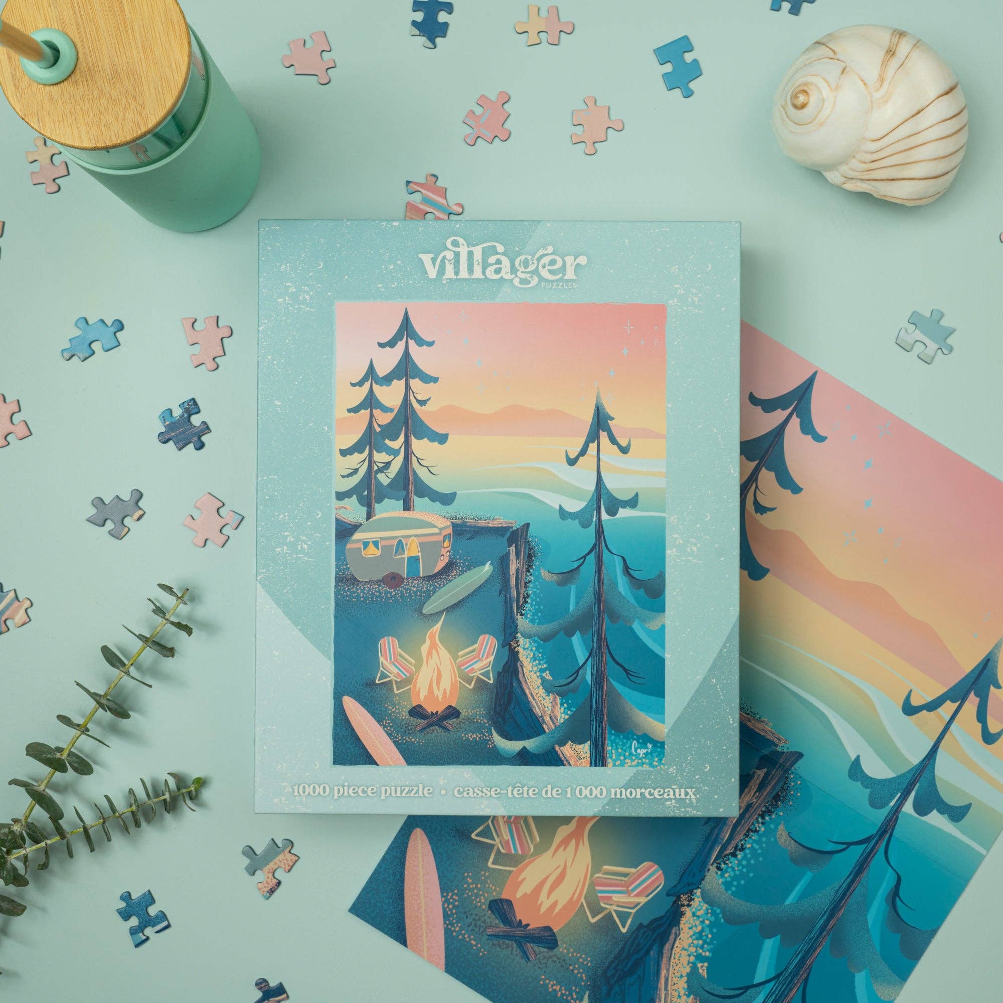 1000-Piece Puzzle - Coastal Camping