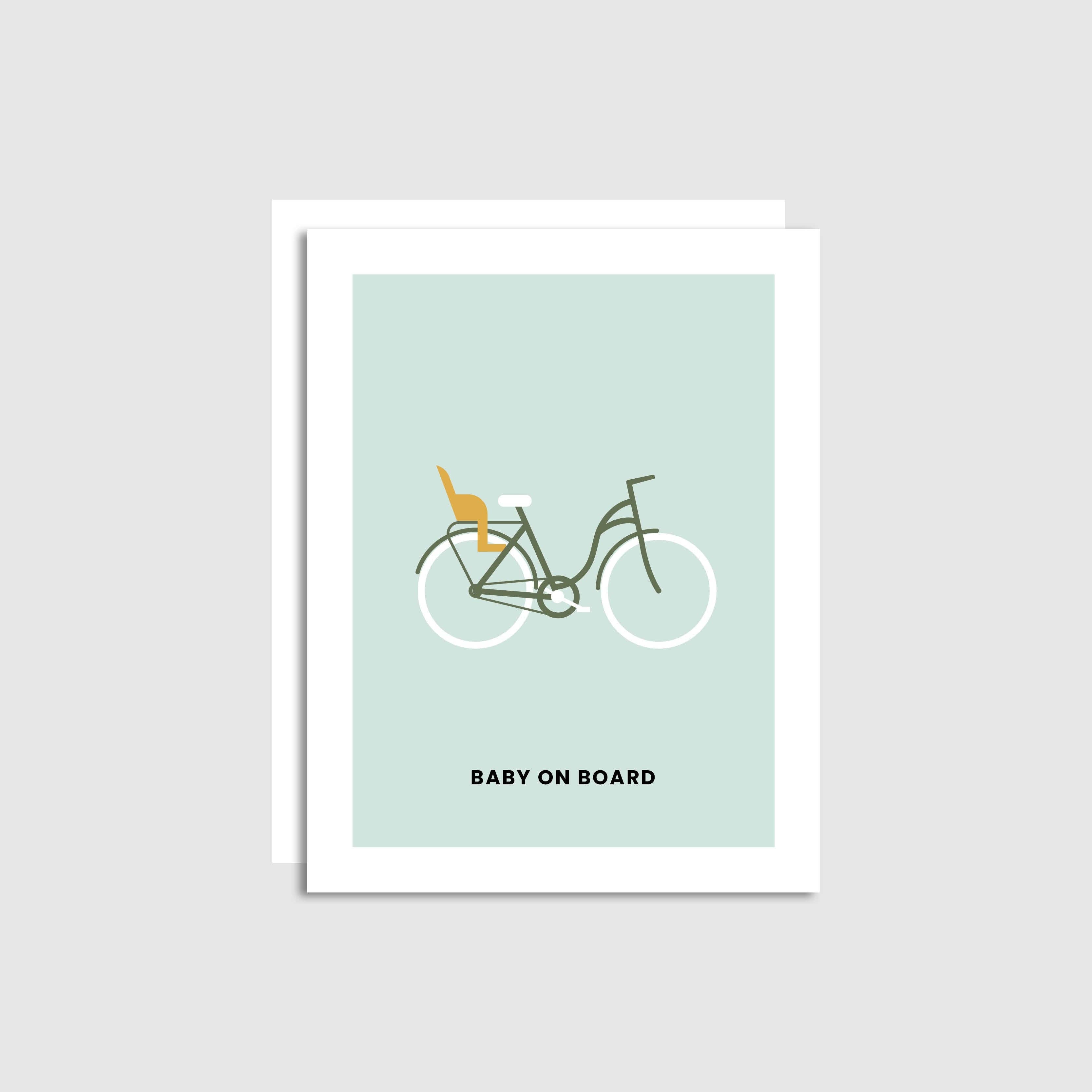 Greeting Baby Onboard Card - New Baby, Baby Shower