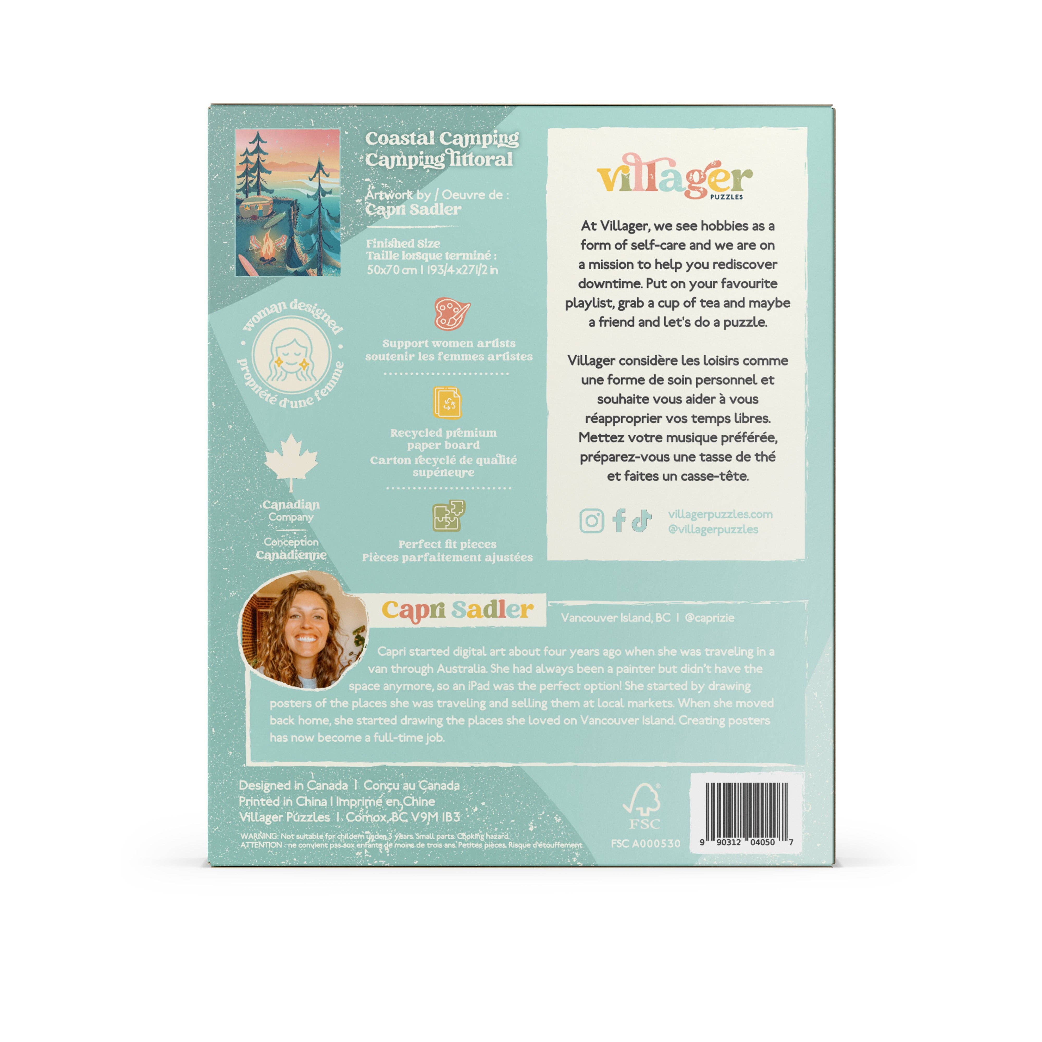 1000-Piece Puzzle - Coastal Camping