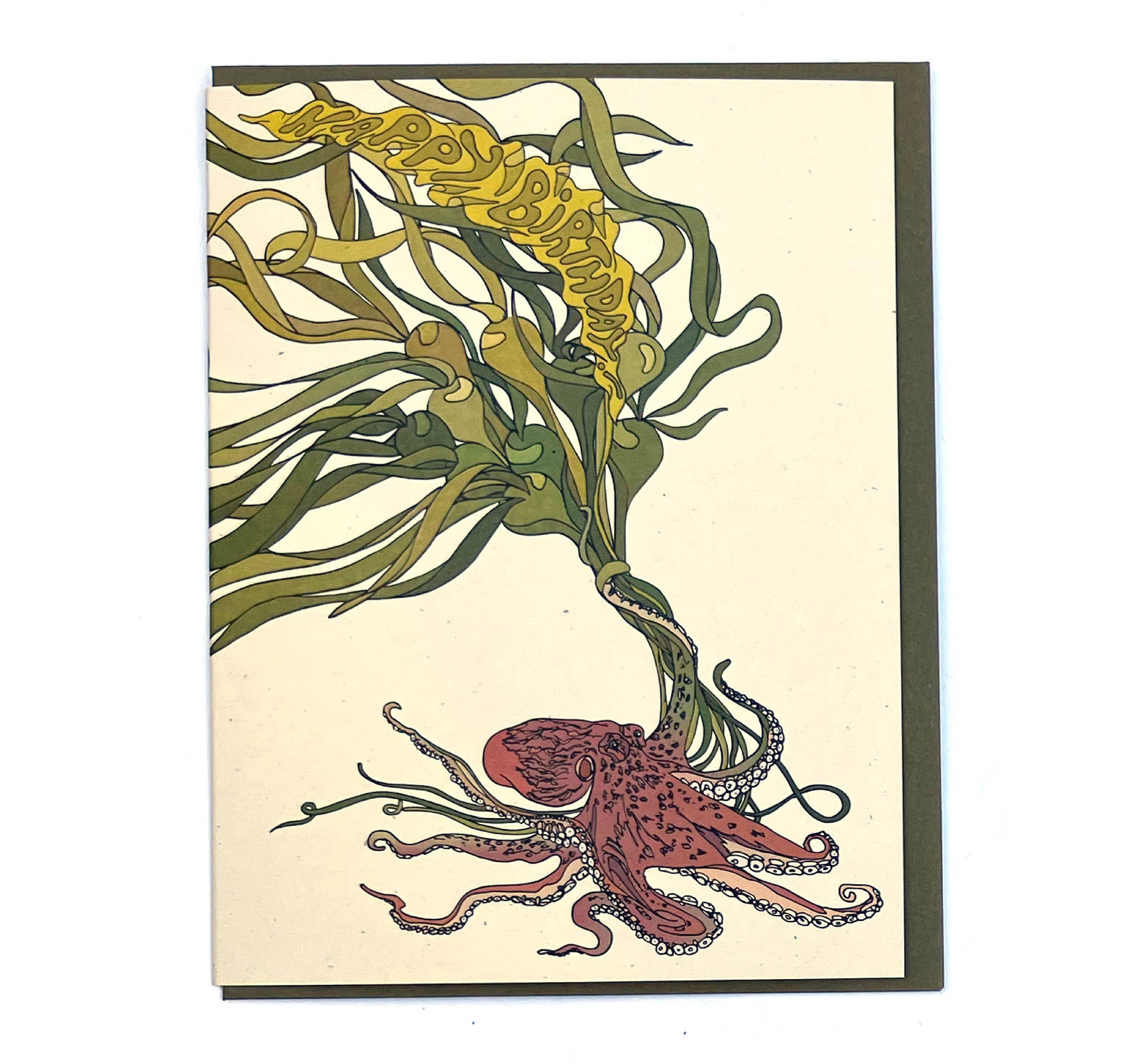 Greeting Card - Octopus Birthday