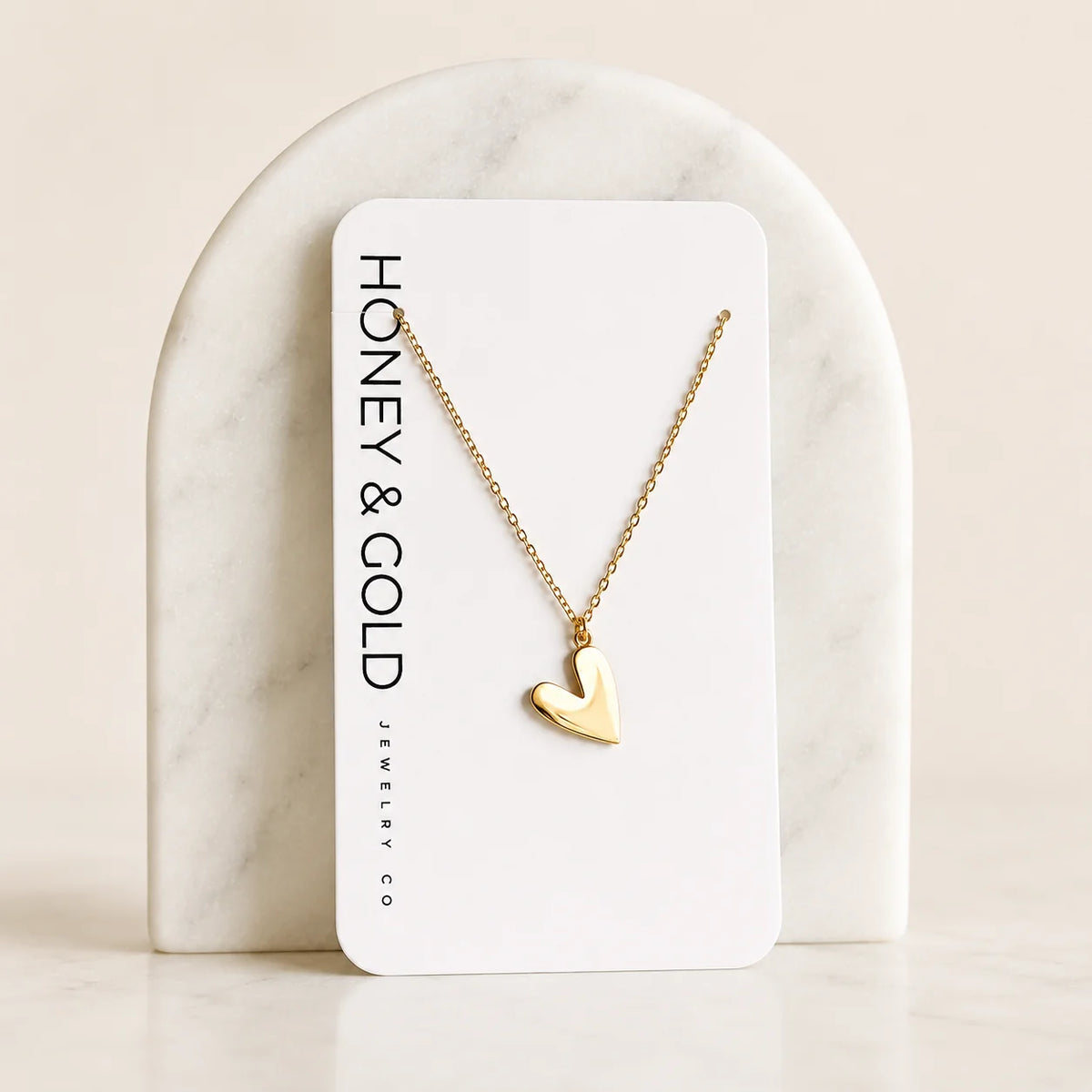 SOPHIA - Reversible Heart Charm Necklace