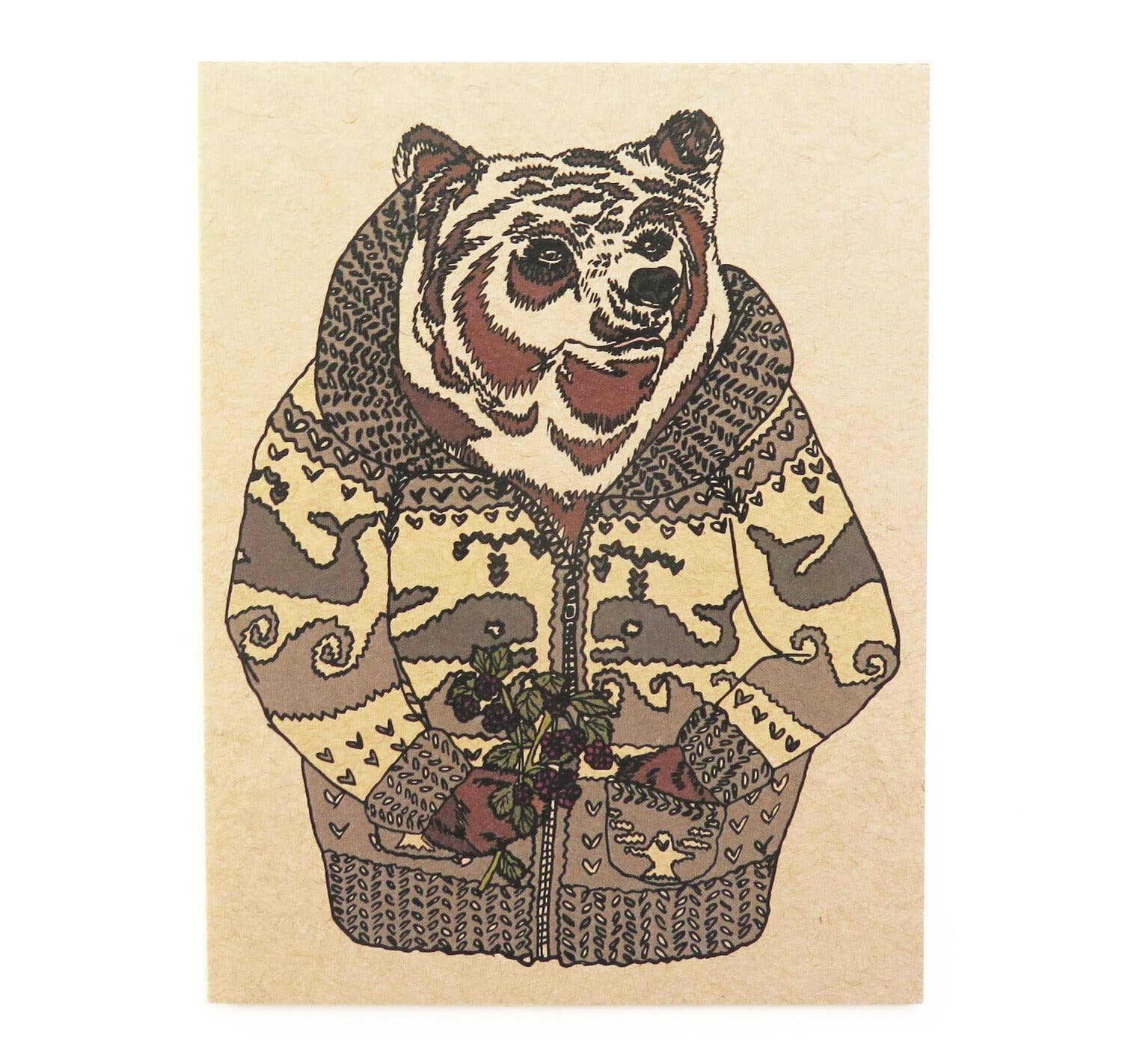 Greeting Card - Cozy Bear