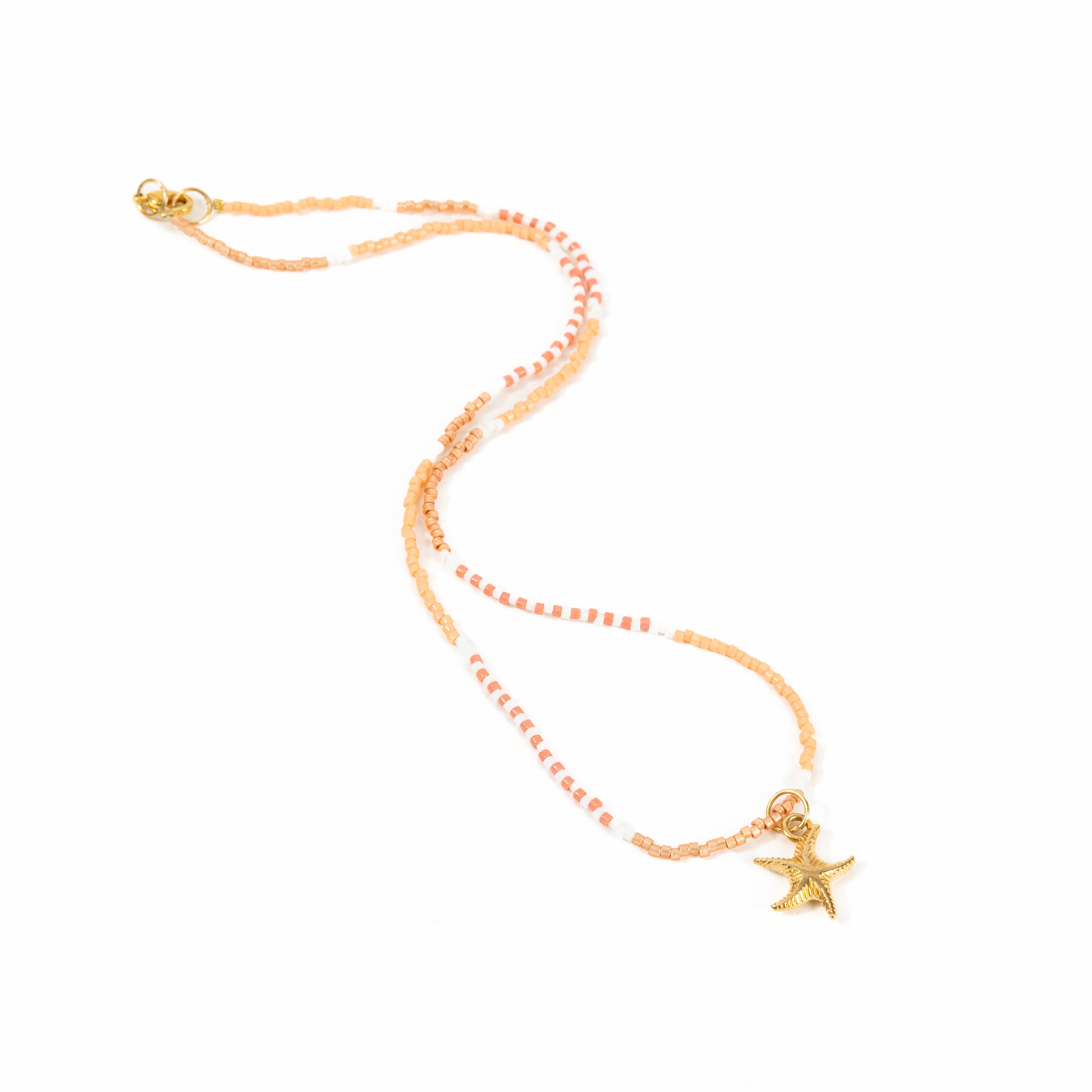 Beaded Necklace with starfish pendant