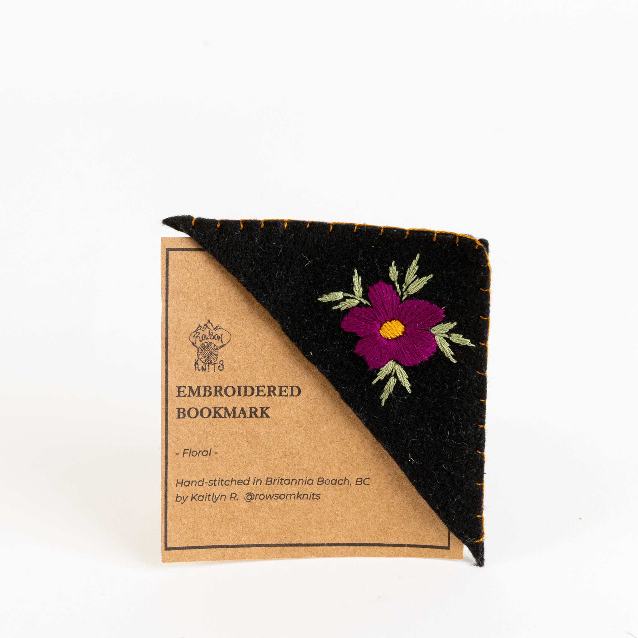 Corner Embroidered Bookmark