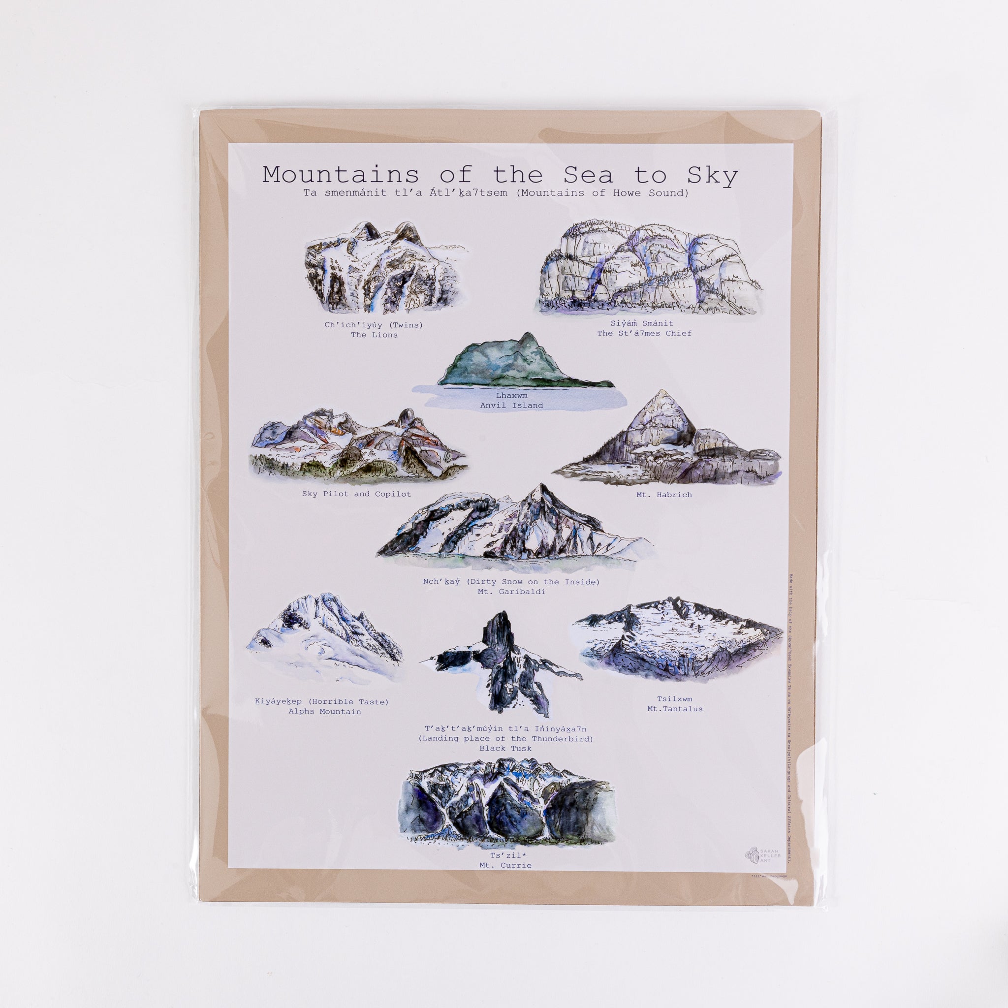 Art Print - Mountains of the Sea to Sky