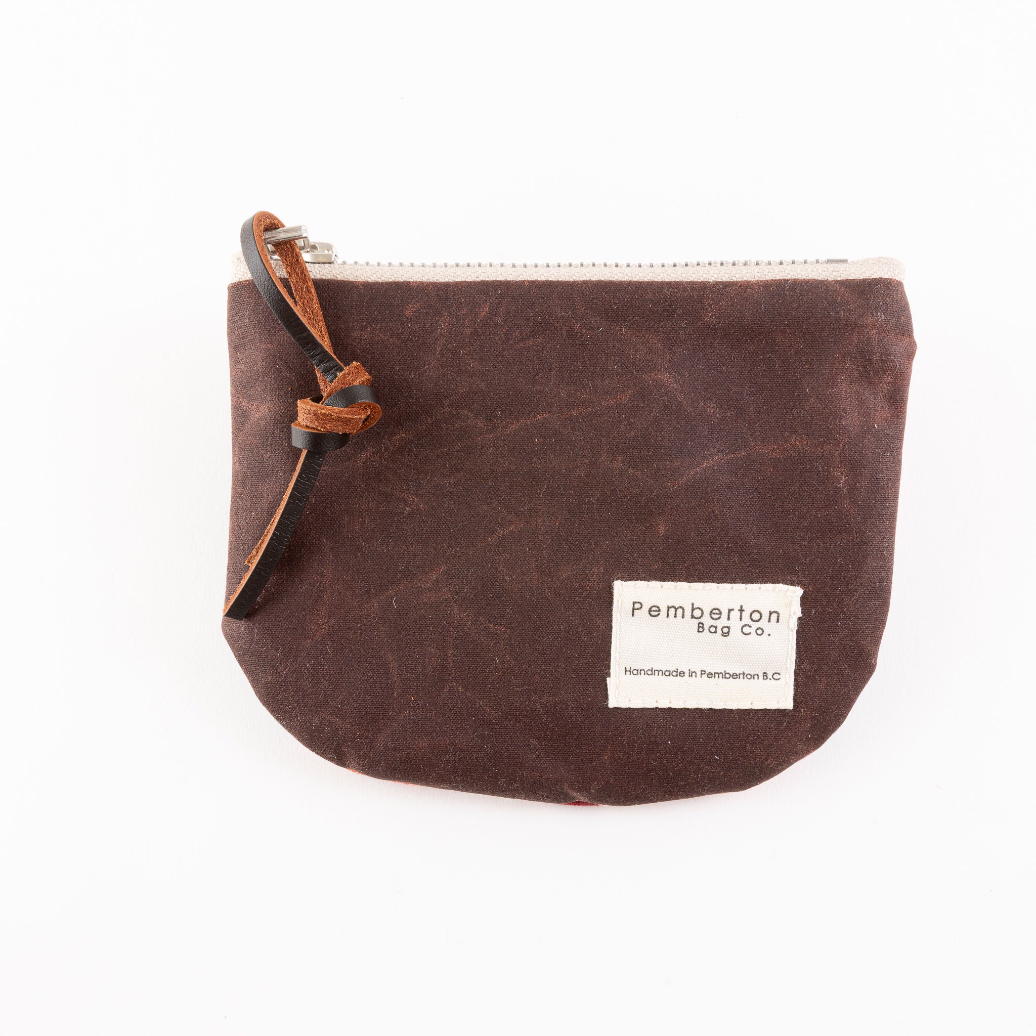 Small Zip Oilskin Purse