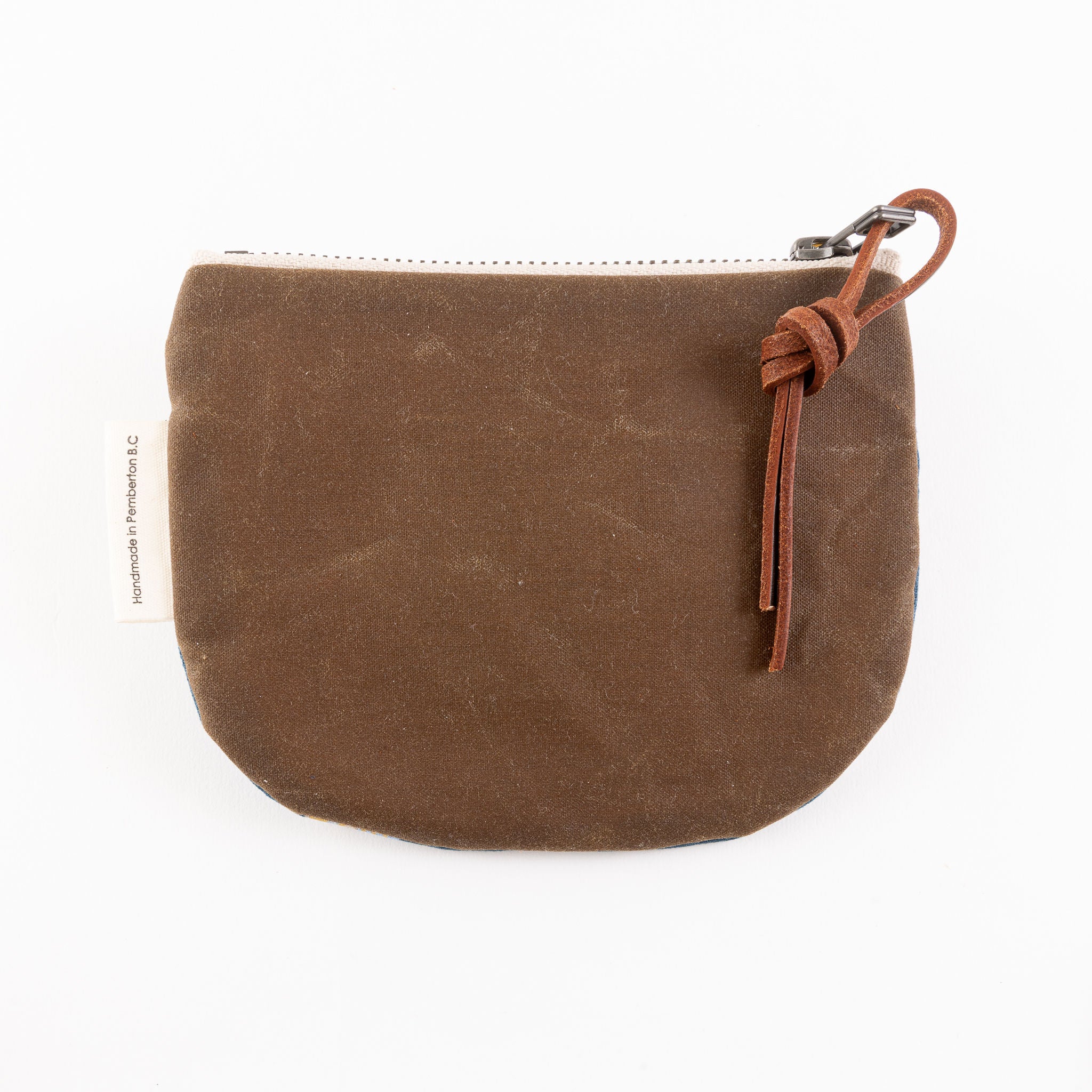 Small Zip Oilskin Purse