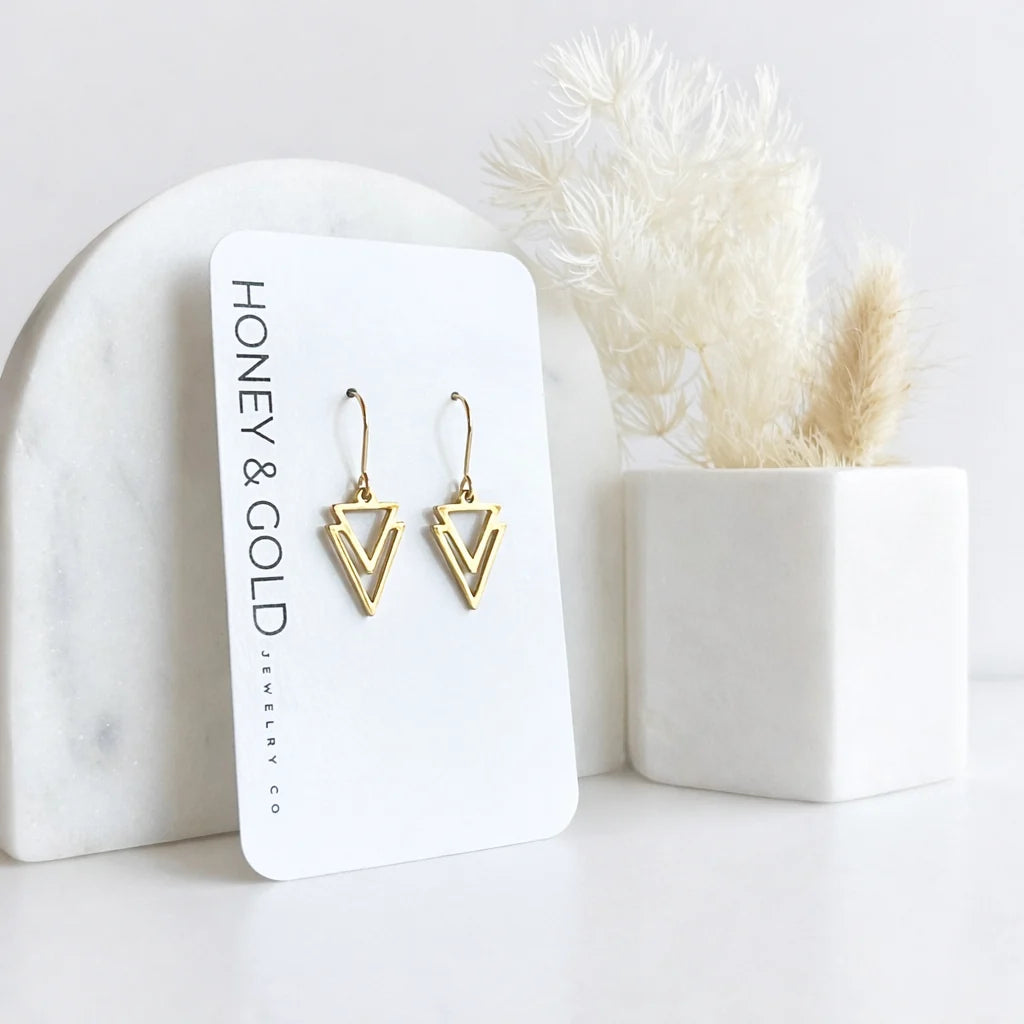 CATALYST: Gold-Tone Geometric Earring