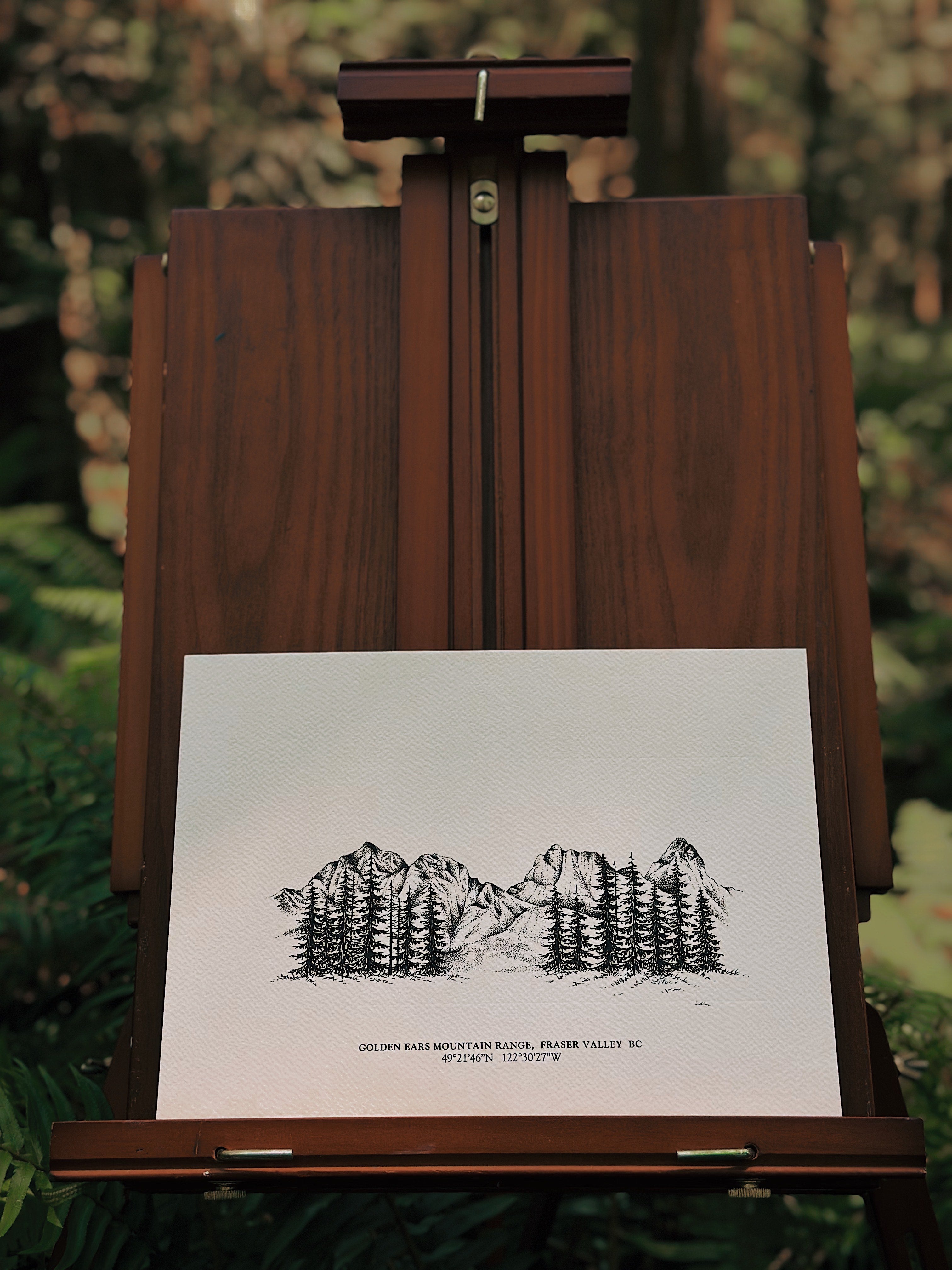Art Print - Golden Ears Mountain Range, Fraser Valley, BC