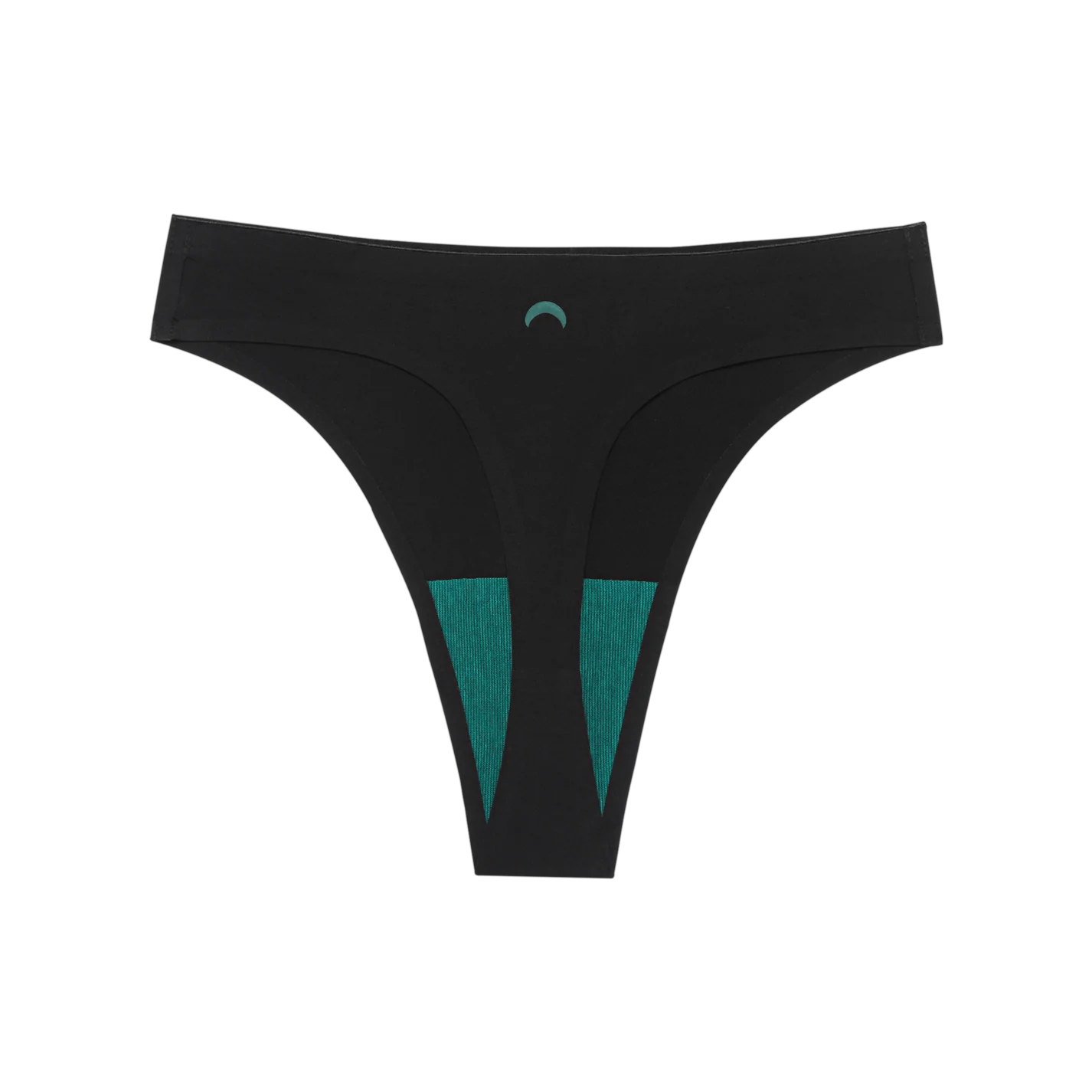 This image features a sleek, high-rise thong that boasts a seamless design, ideal for a smooth and comfortable fit. The thong is crafted from breathable TENCEL™ fibers, known for their soft and frictionless feel, making it perfect for daily wear.