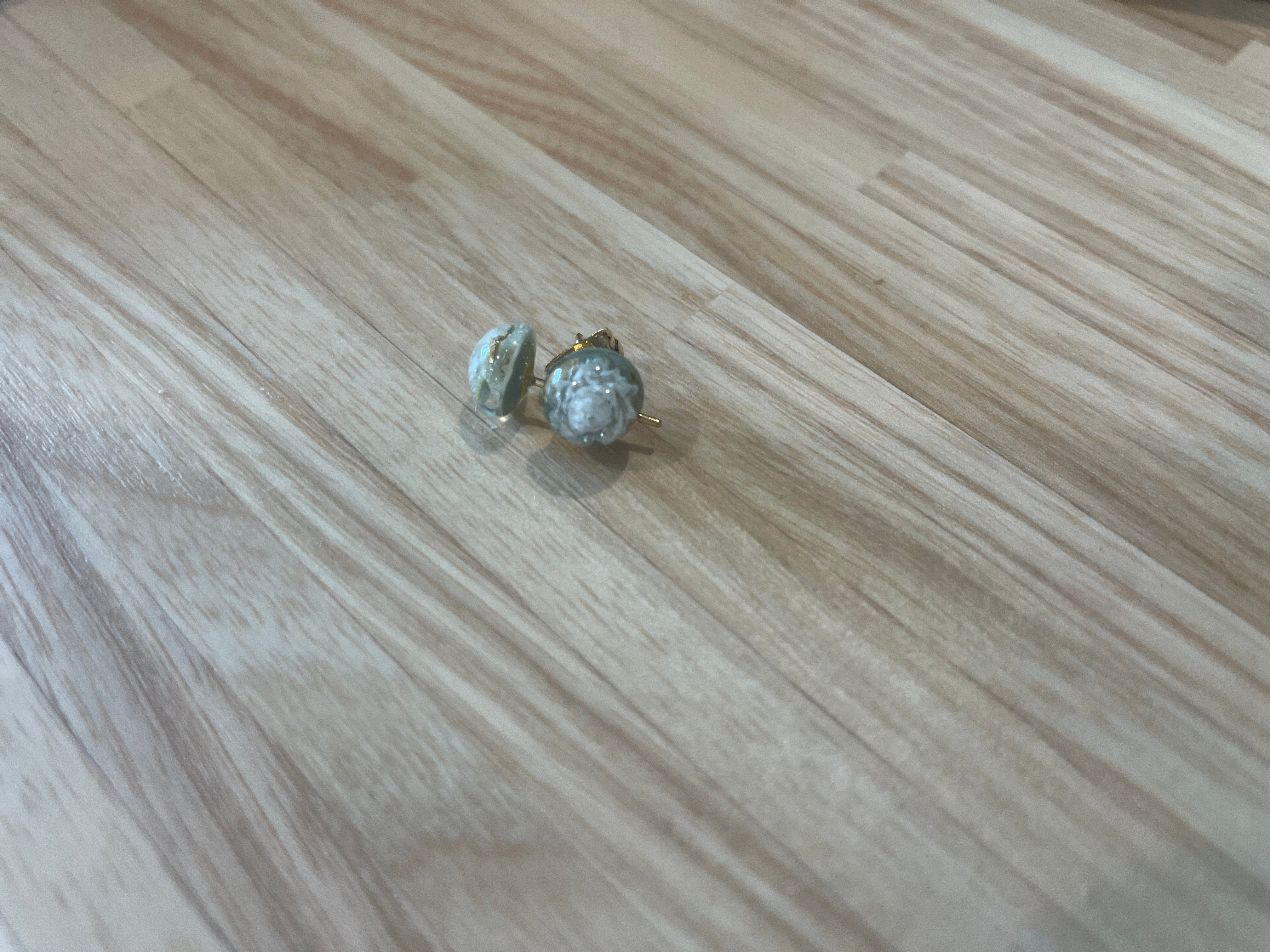Earrings - Botanical Round Stud