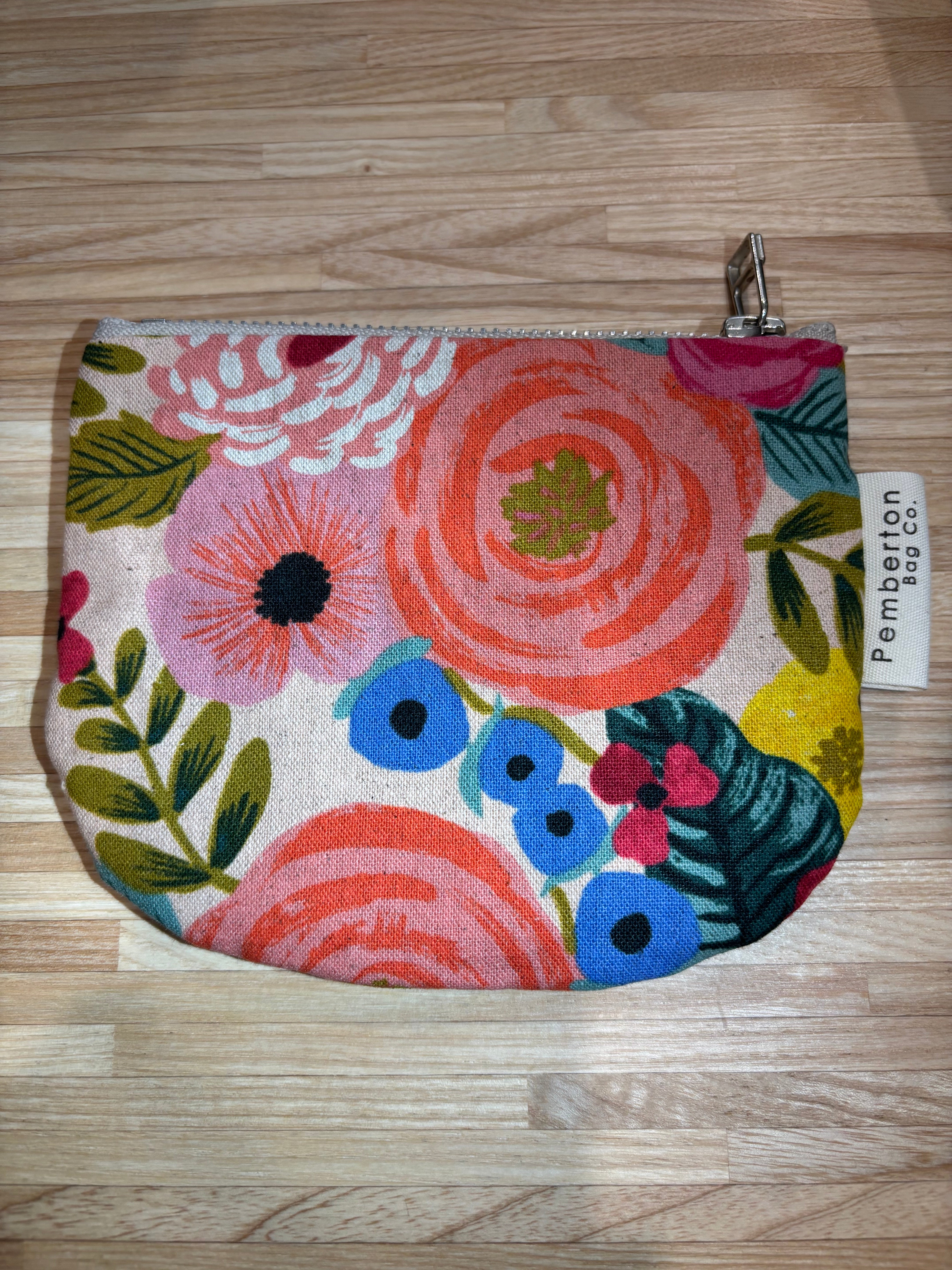 Small Zip Oilskin Purse