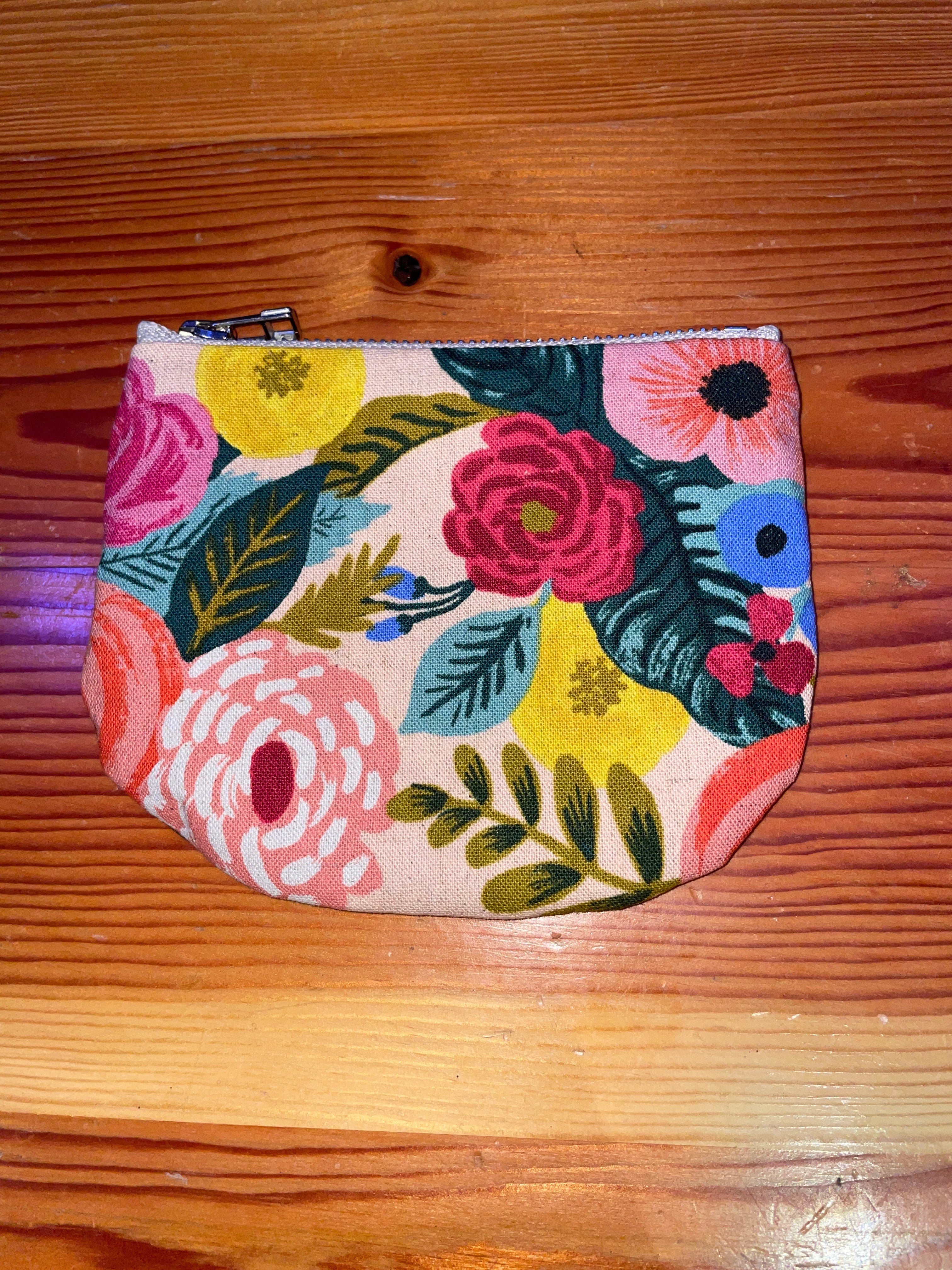 Small Zip Oilskin Purse