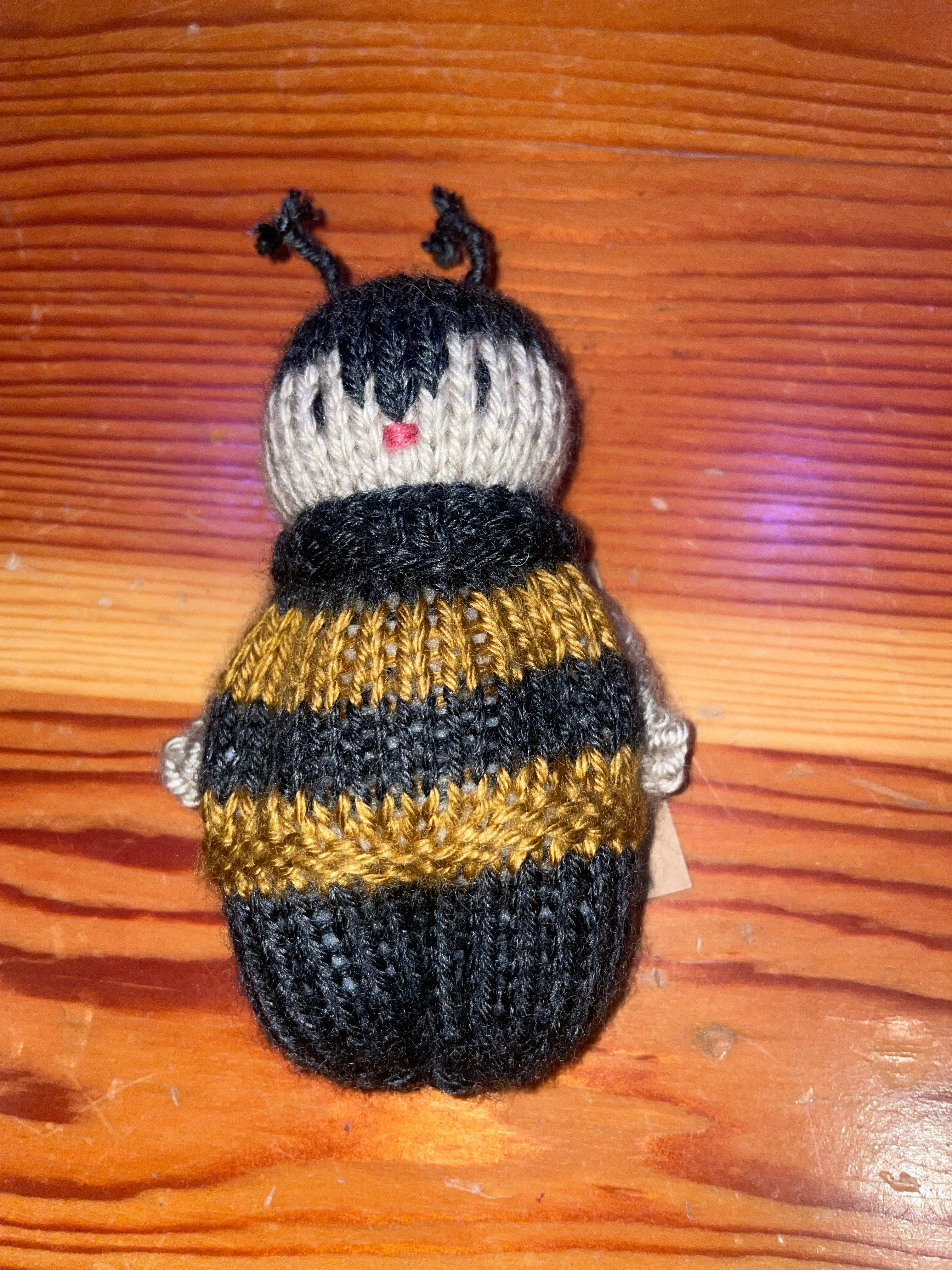 Hand Knitted Bee