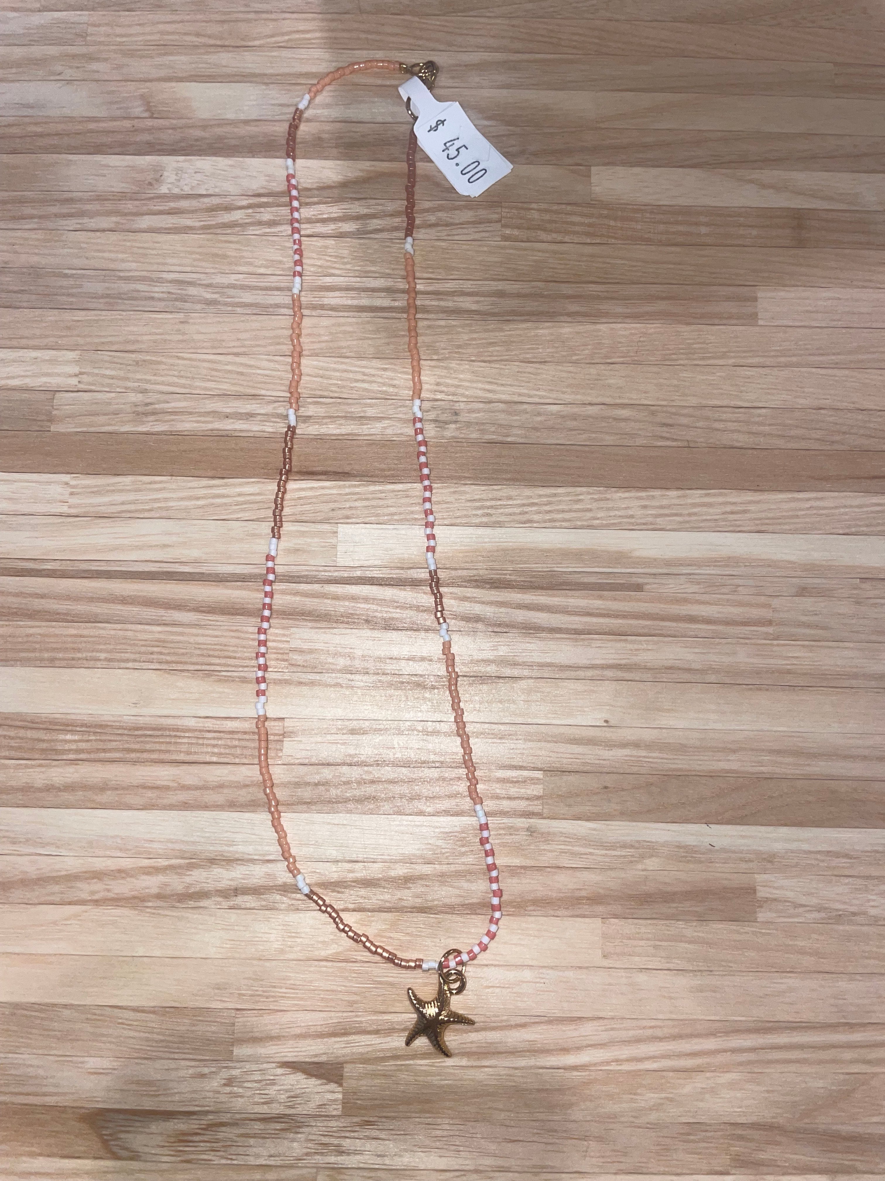 Beaded Necklace with pendant