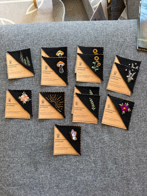 Corner Embroidered Bookmark