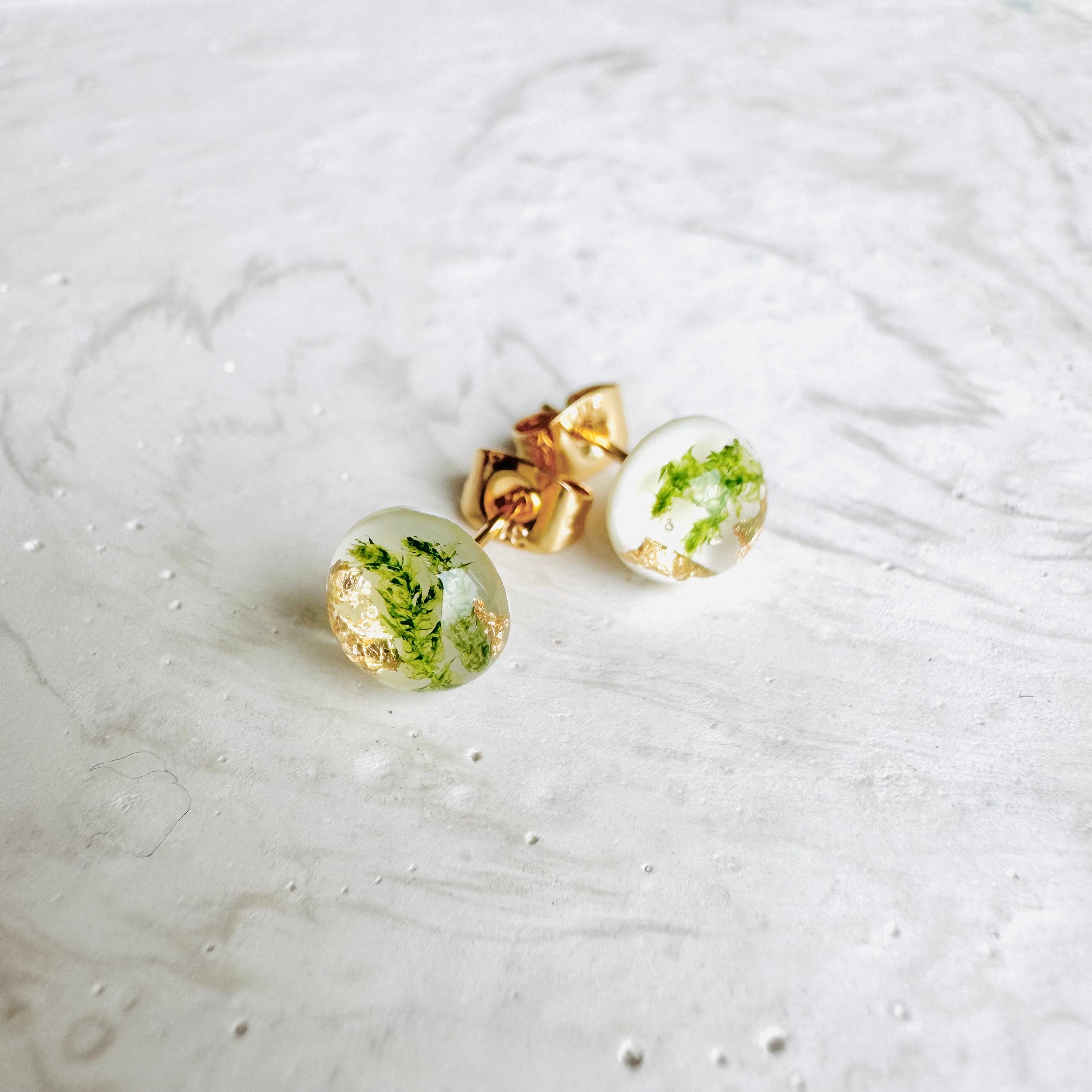 Earrings - Botanical Round Stud