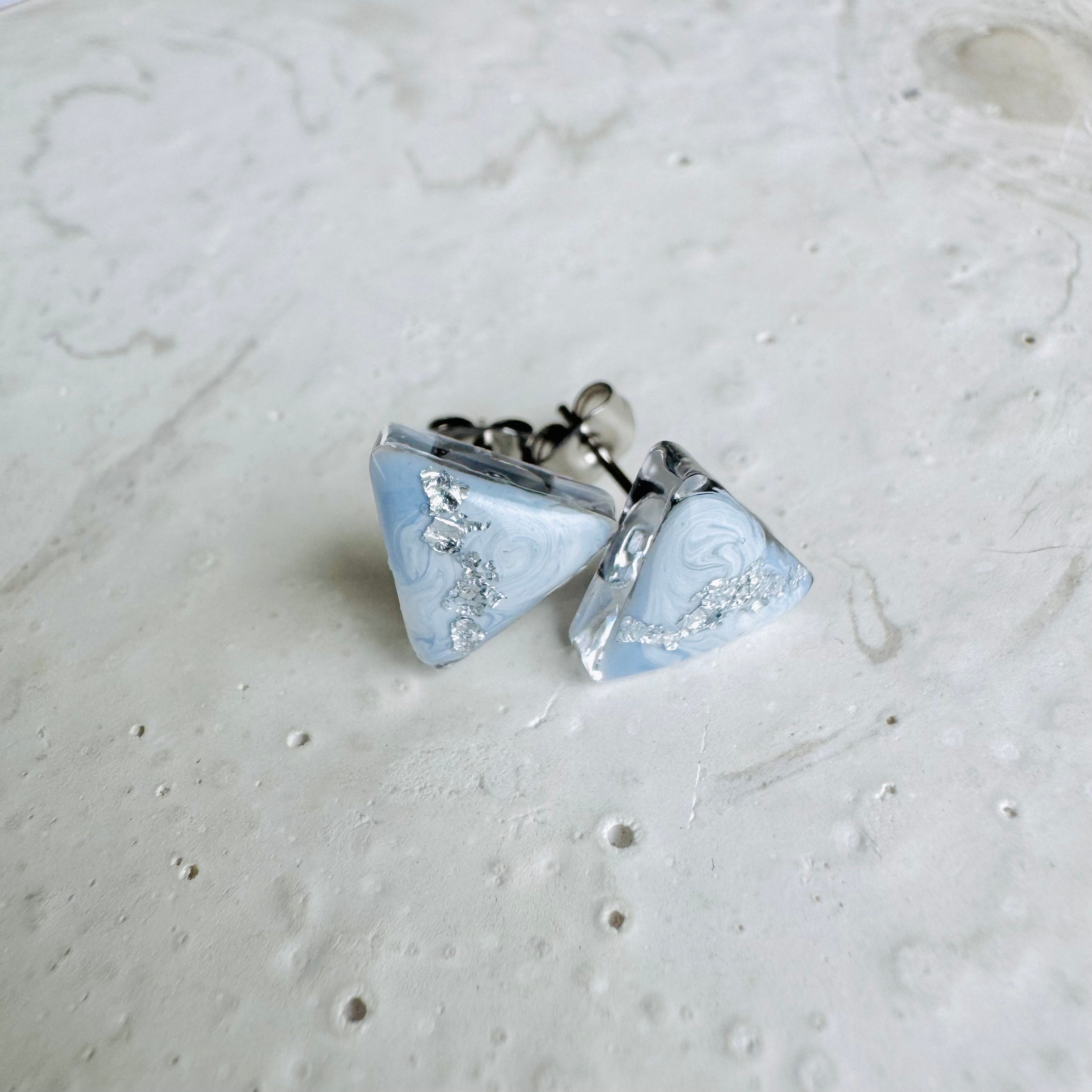 Earrings - Marble Studs