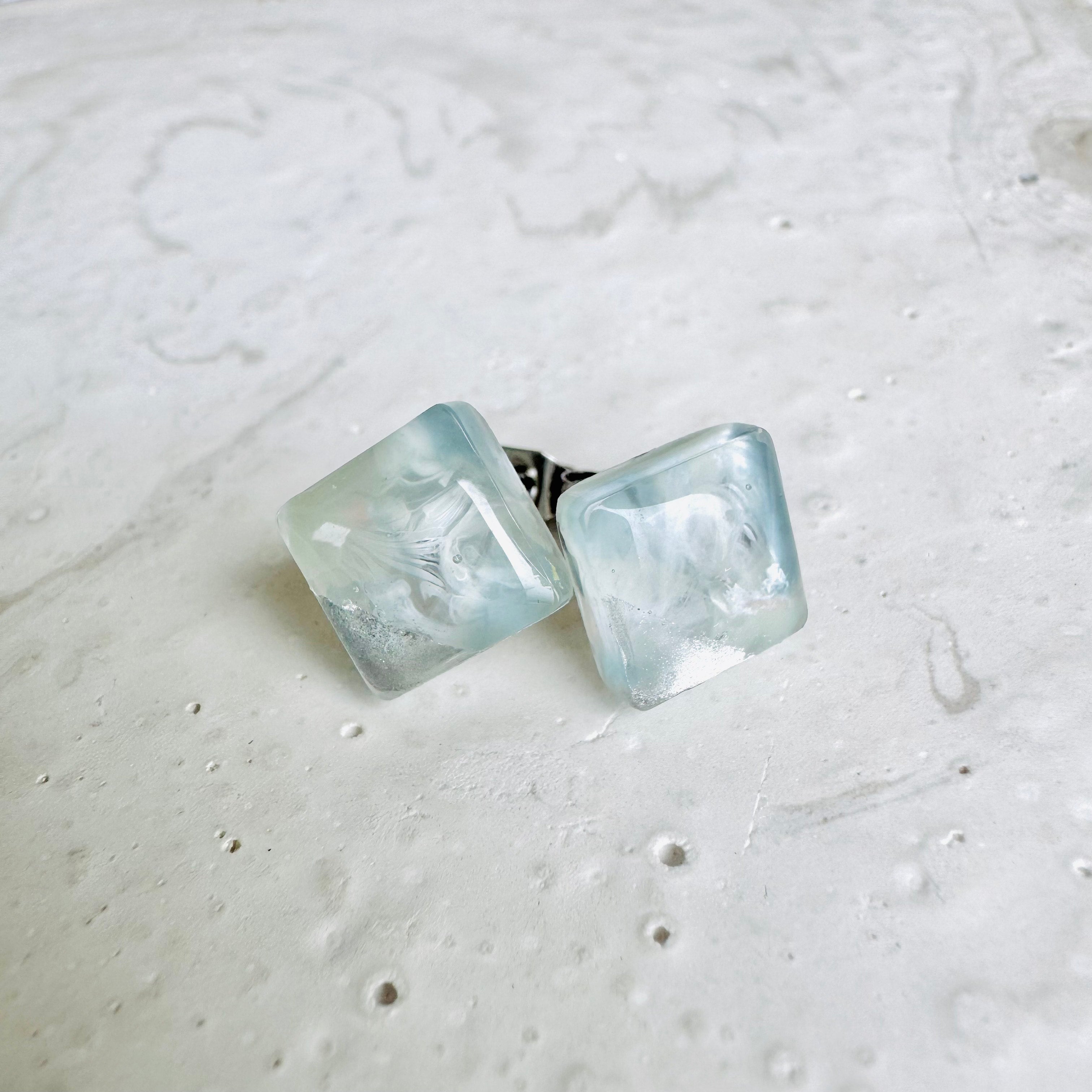 Earrings - Marble Studs