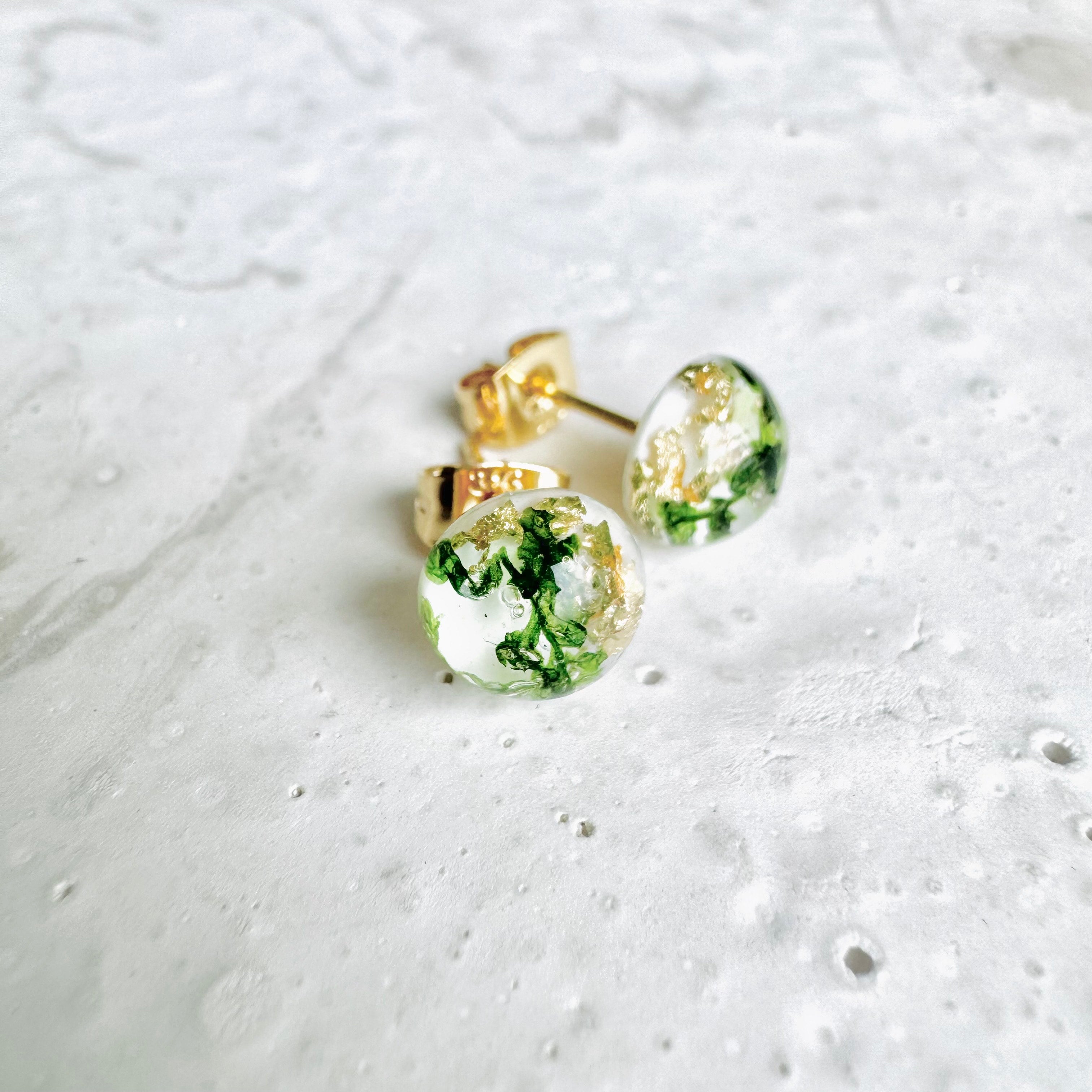 Earrings - Botanical Round Stud