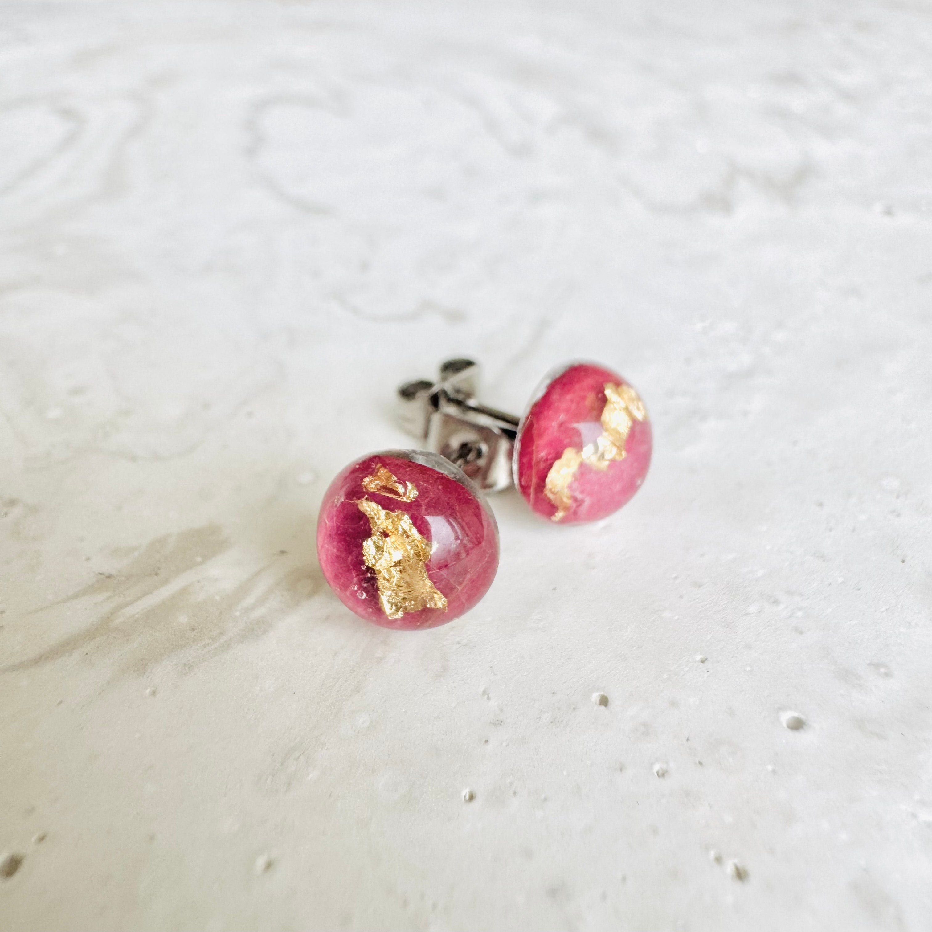 Earrings - Botanical Round Stud