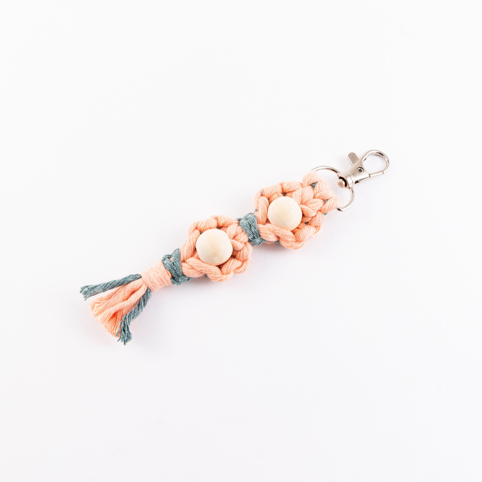 Keychain Flower Macrame - Double