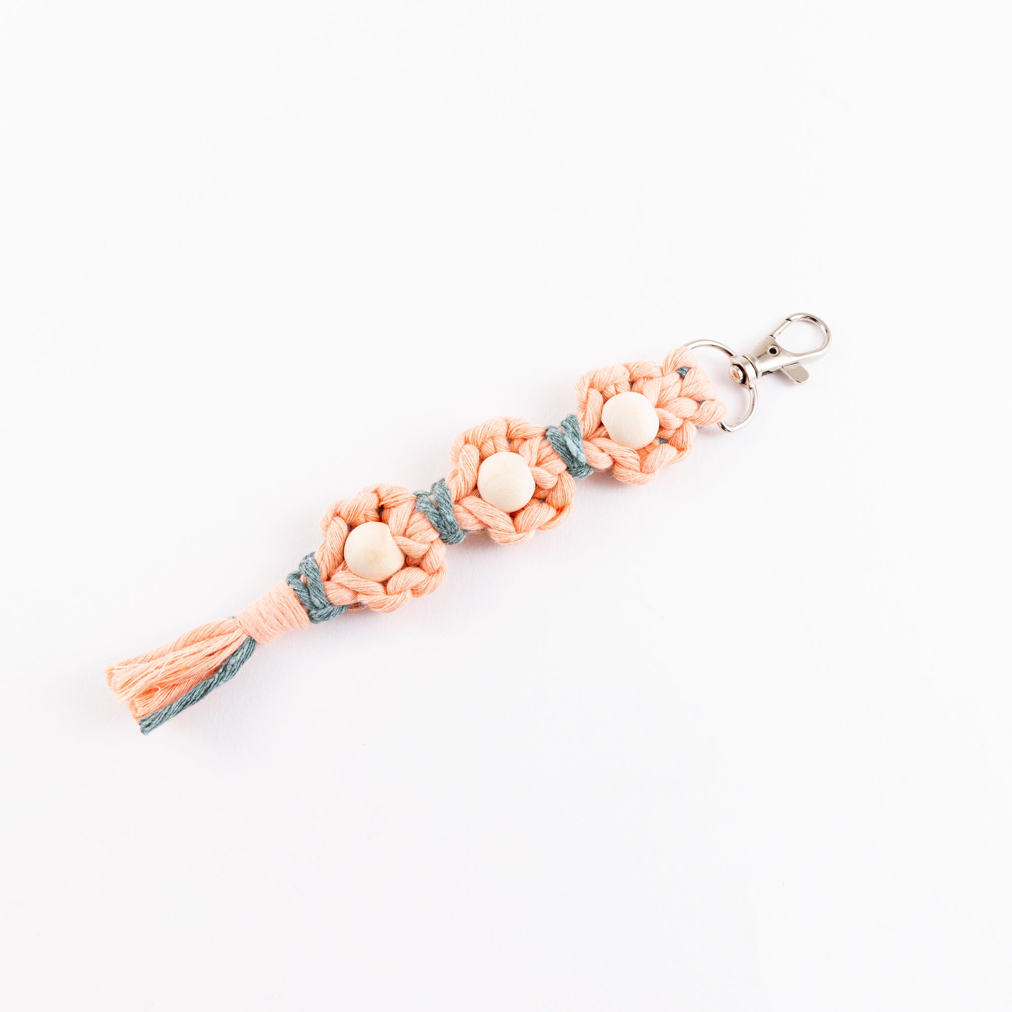 Keychain Flower Macrame - Triple
