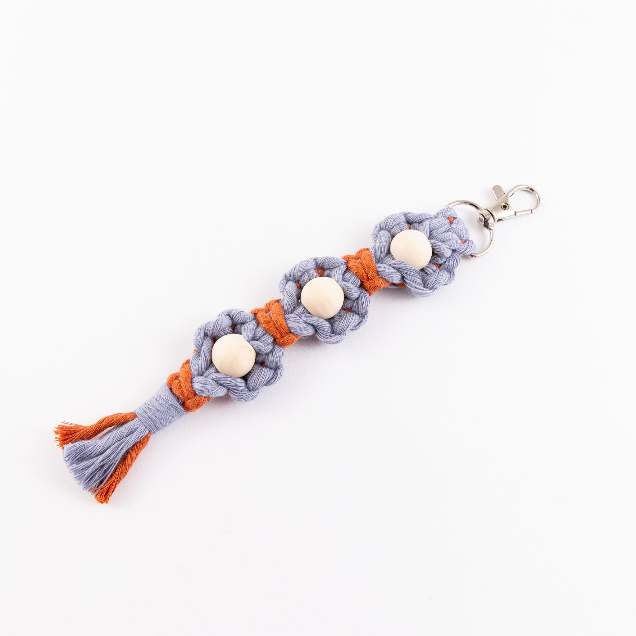 Keychain Flower Macrame - Triple
