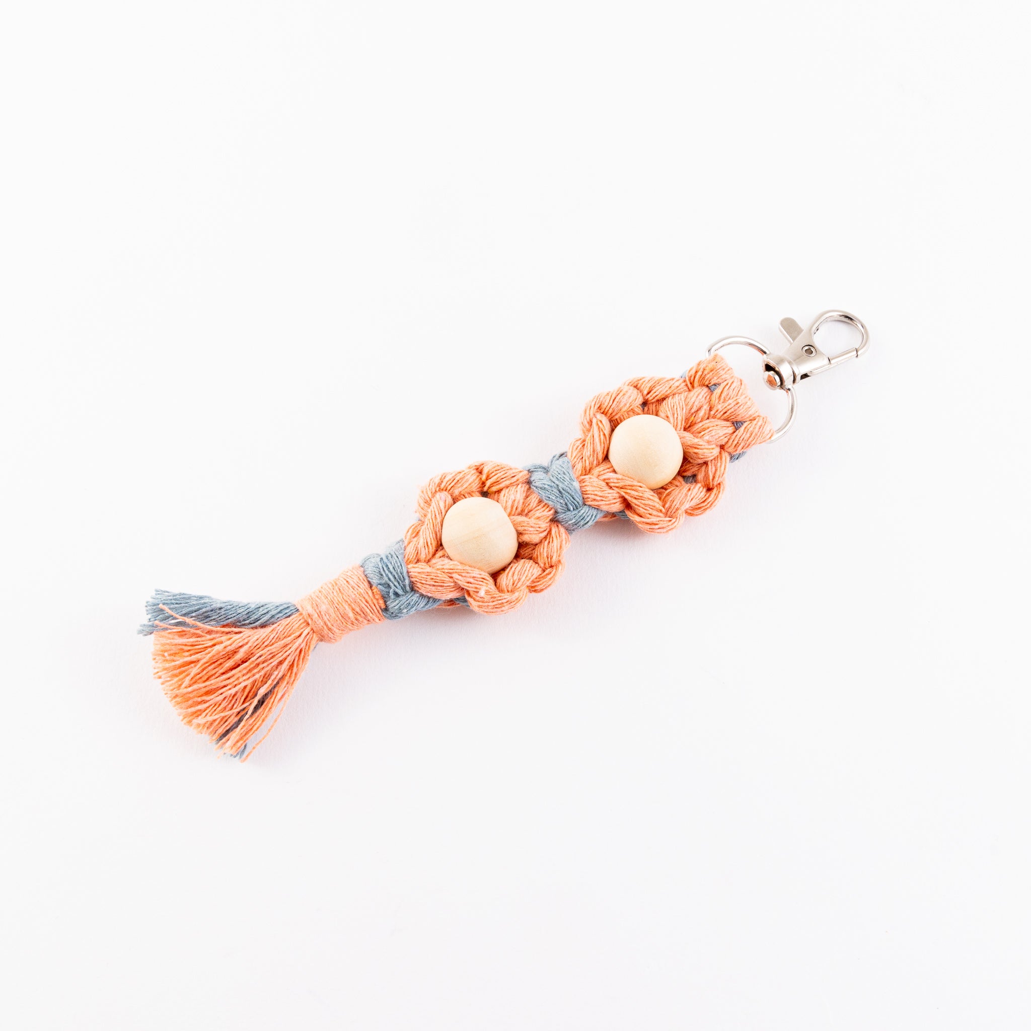 Keychain Flower Macrame - Double