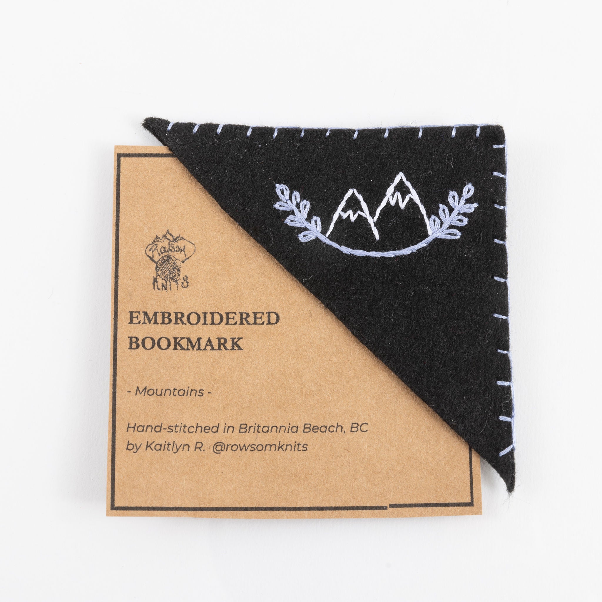 Corner Embroidered Bookmark