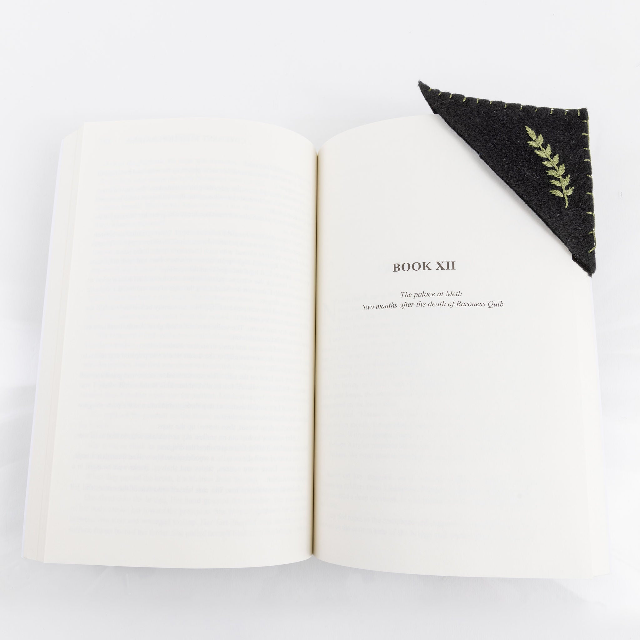 Corner Embroidered Bookmark