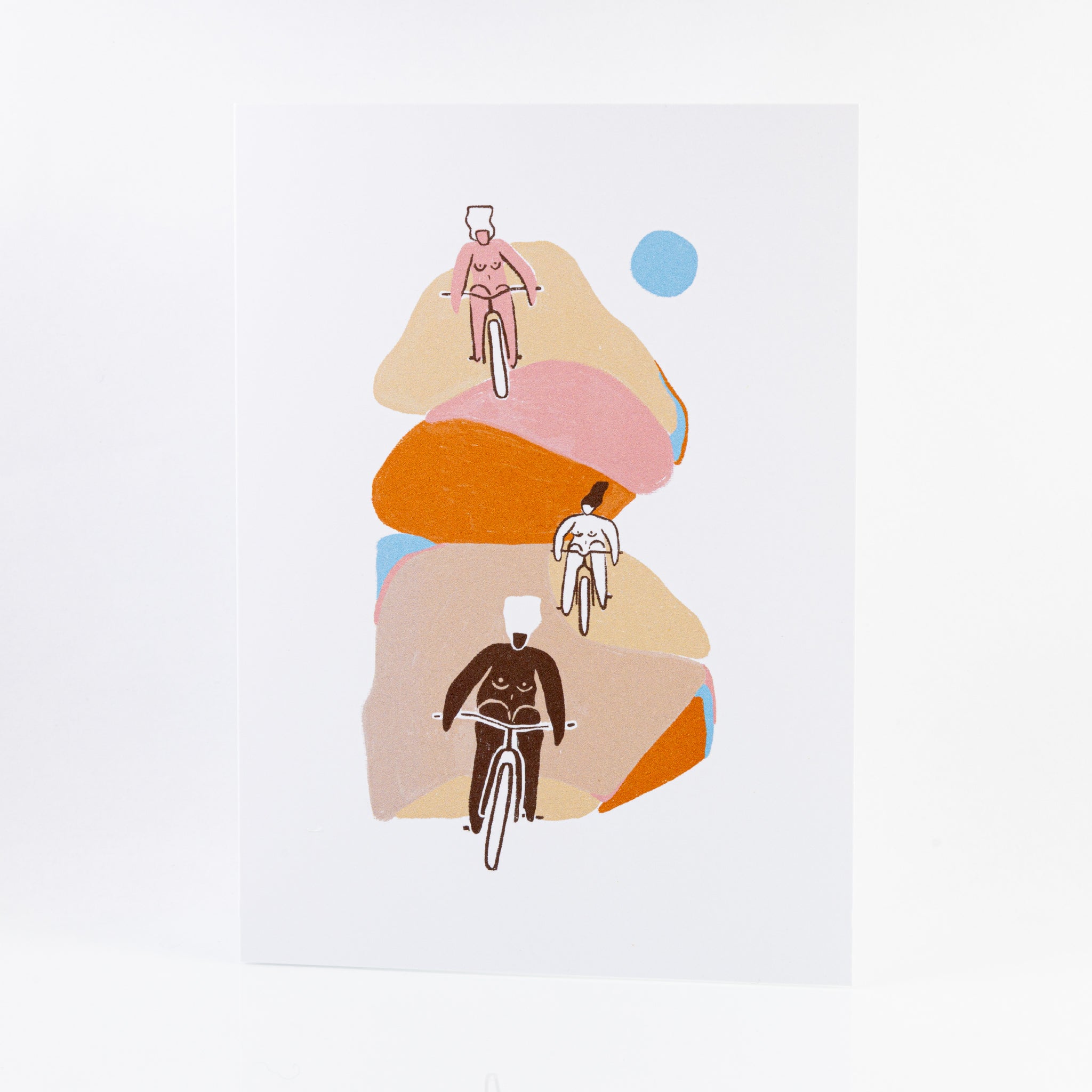 Greeting Card - Three Girls, One Slab