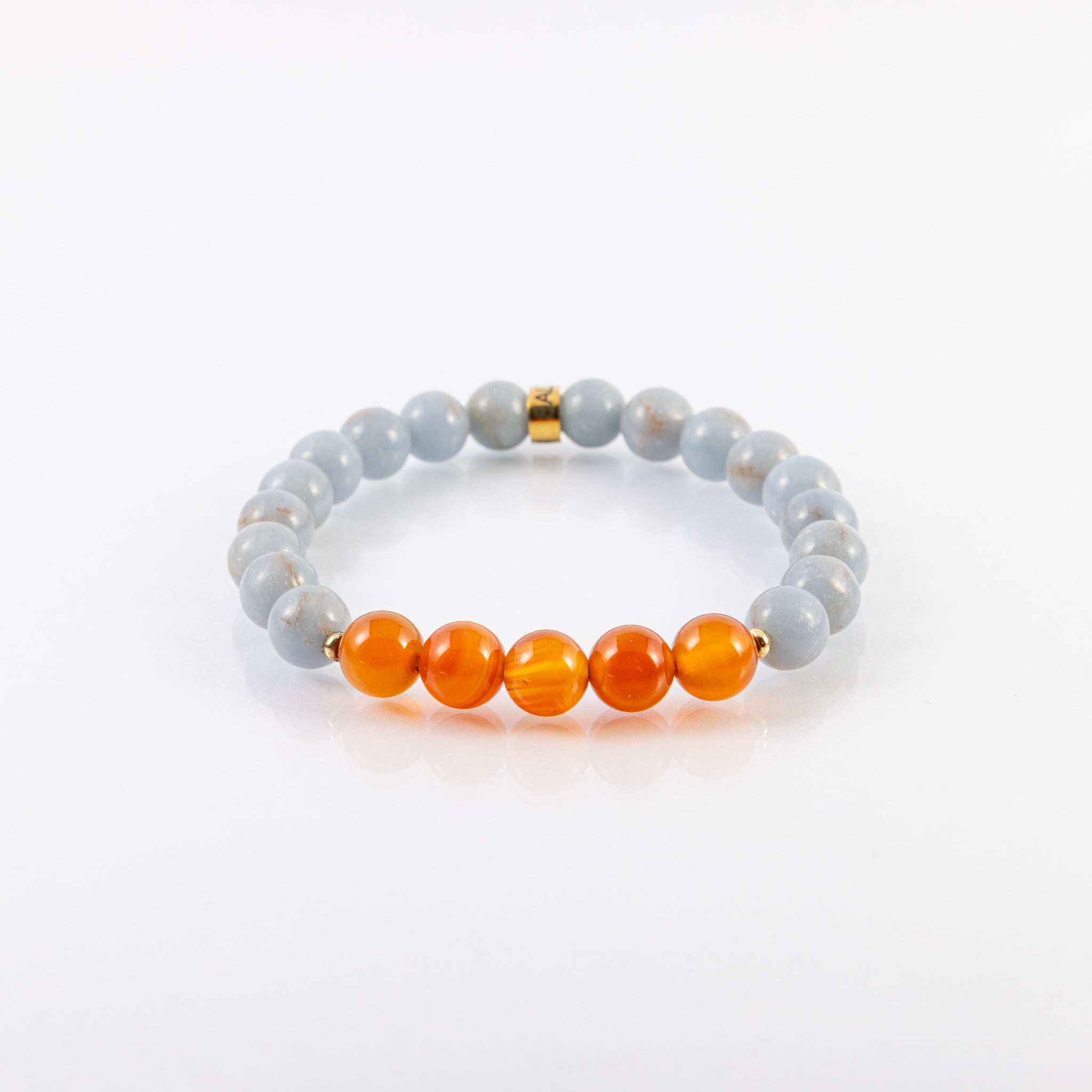 Bracelet - Kali - Angelite & Carnelian