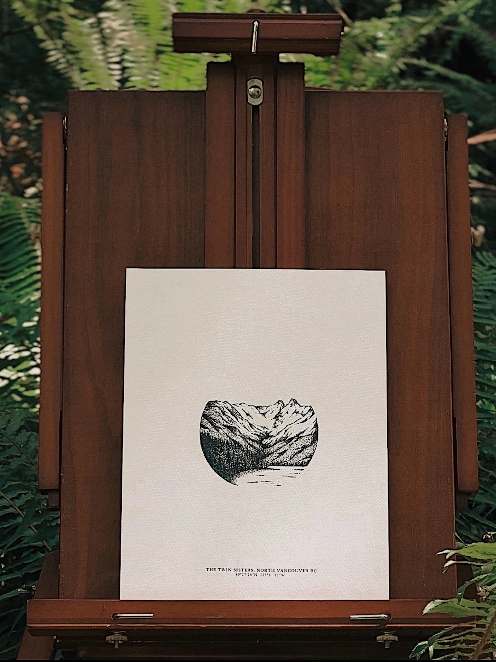 Art Print - The Twin Sisters, North Vancouver BC