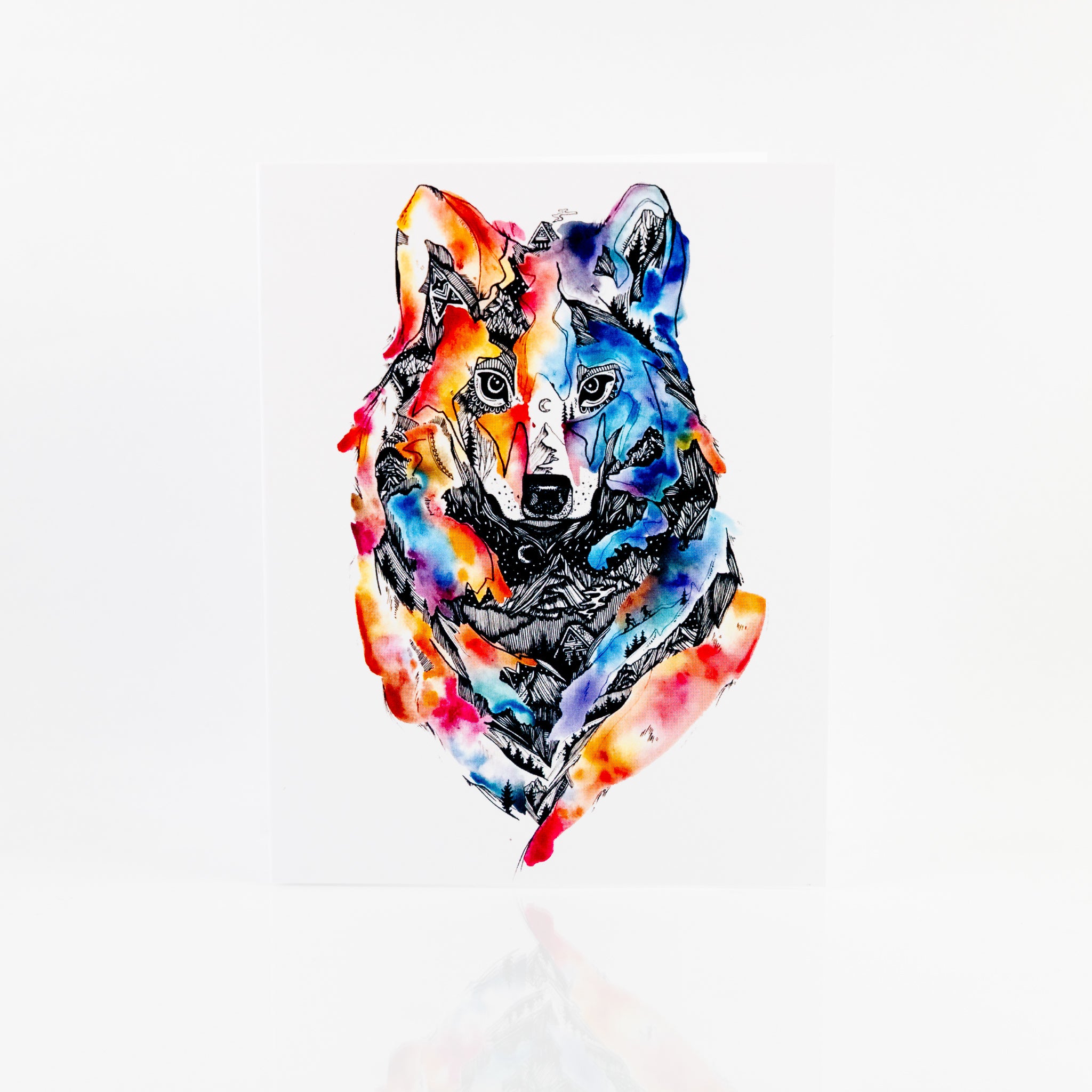 Greeting Card - Living with Wolves