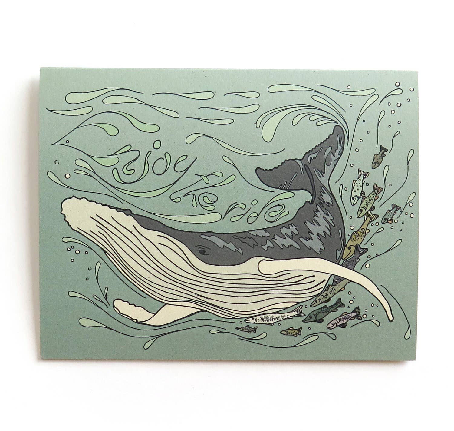 Greeting Card - Enjoy the Ride Whale