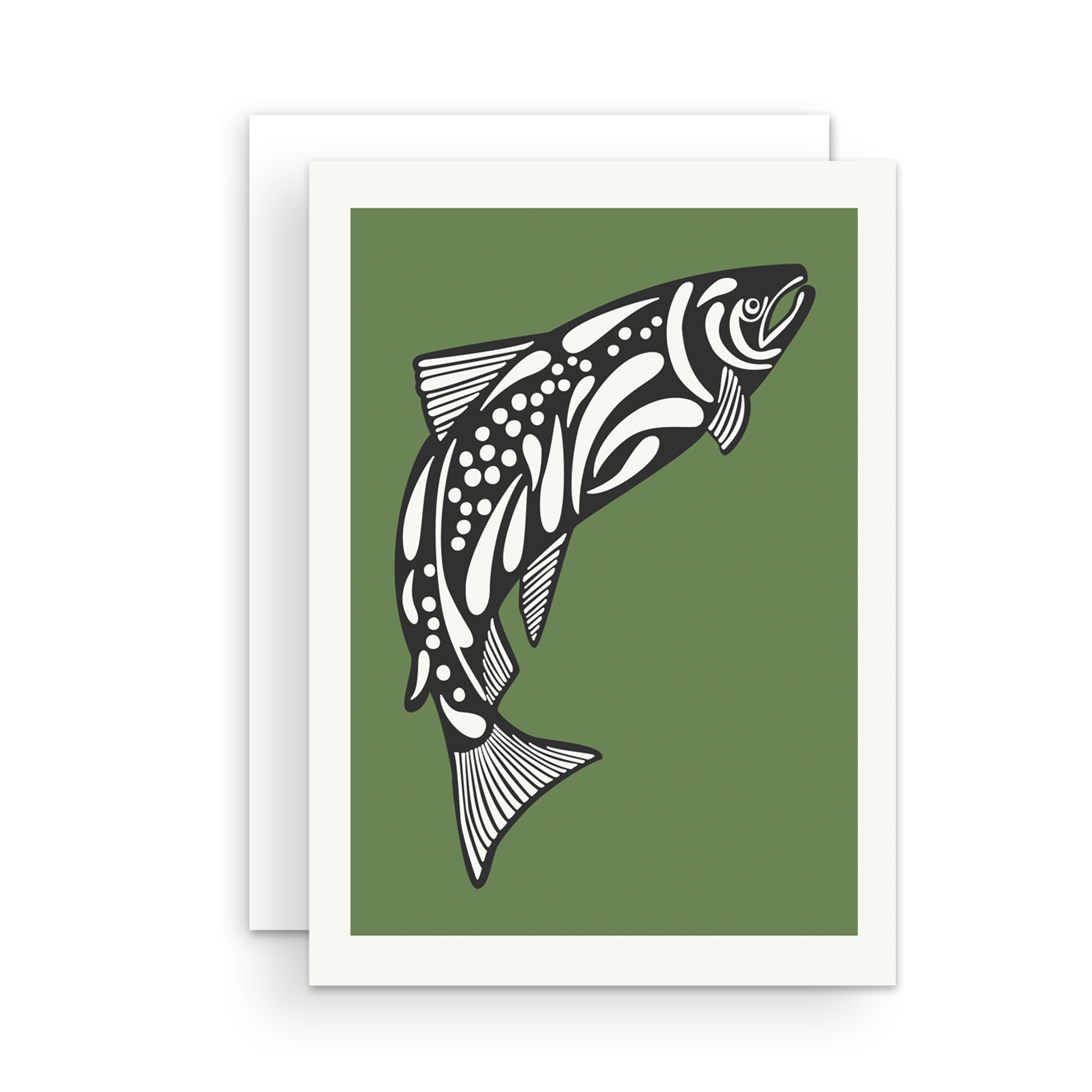 Greeting Card - Salmon