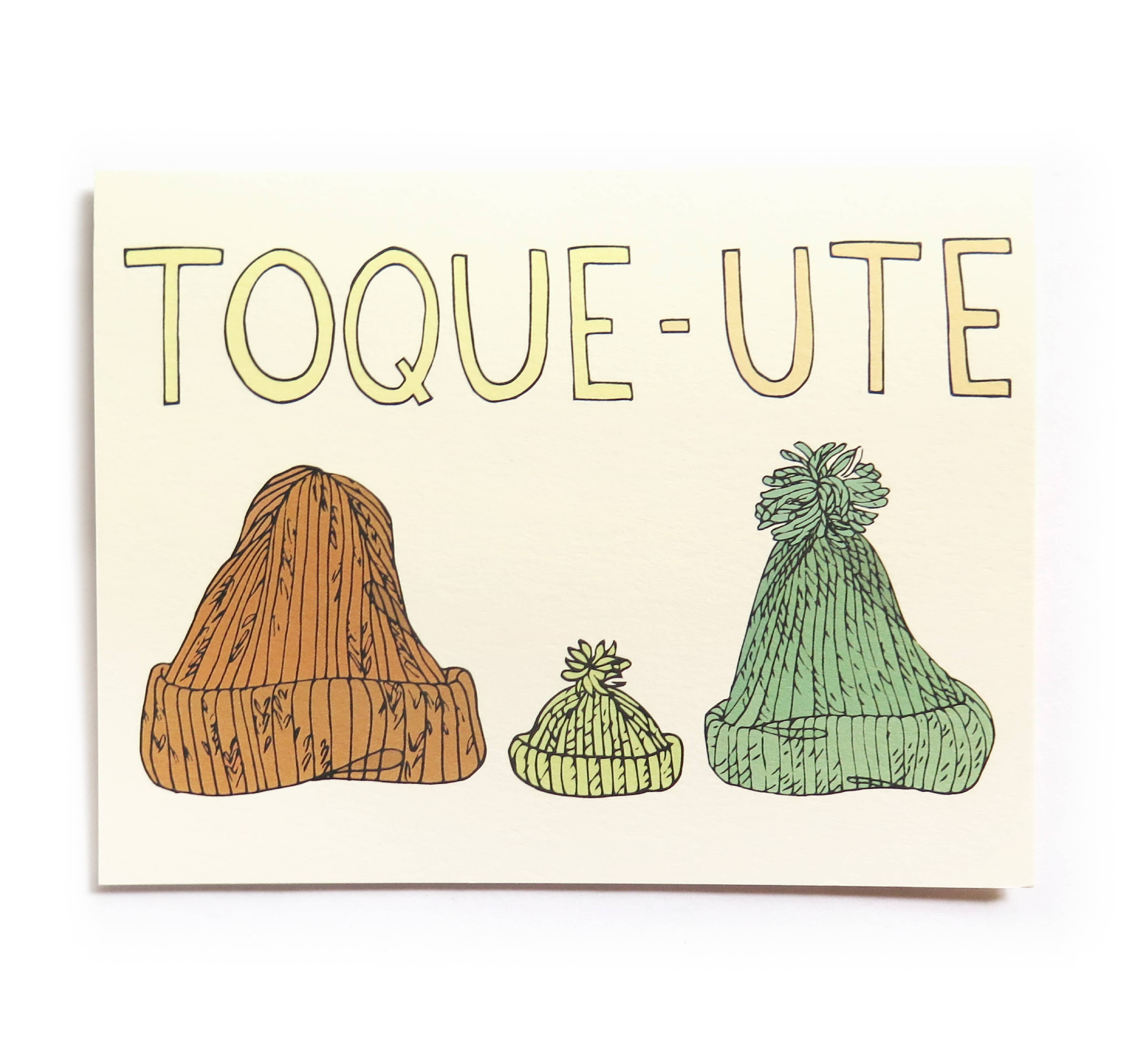 Greeting Card - Too Cute Toques