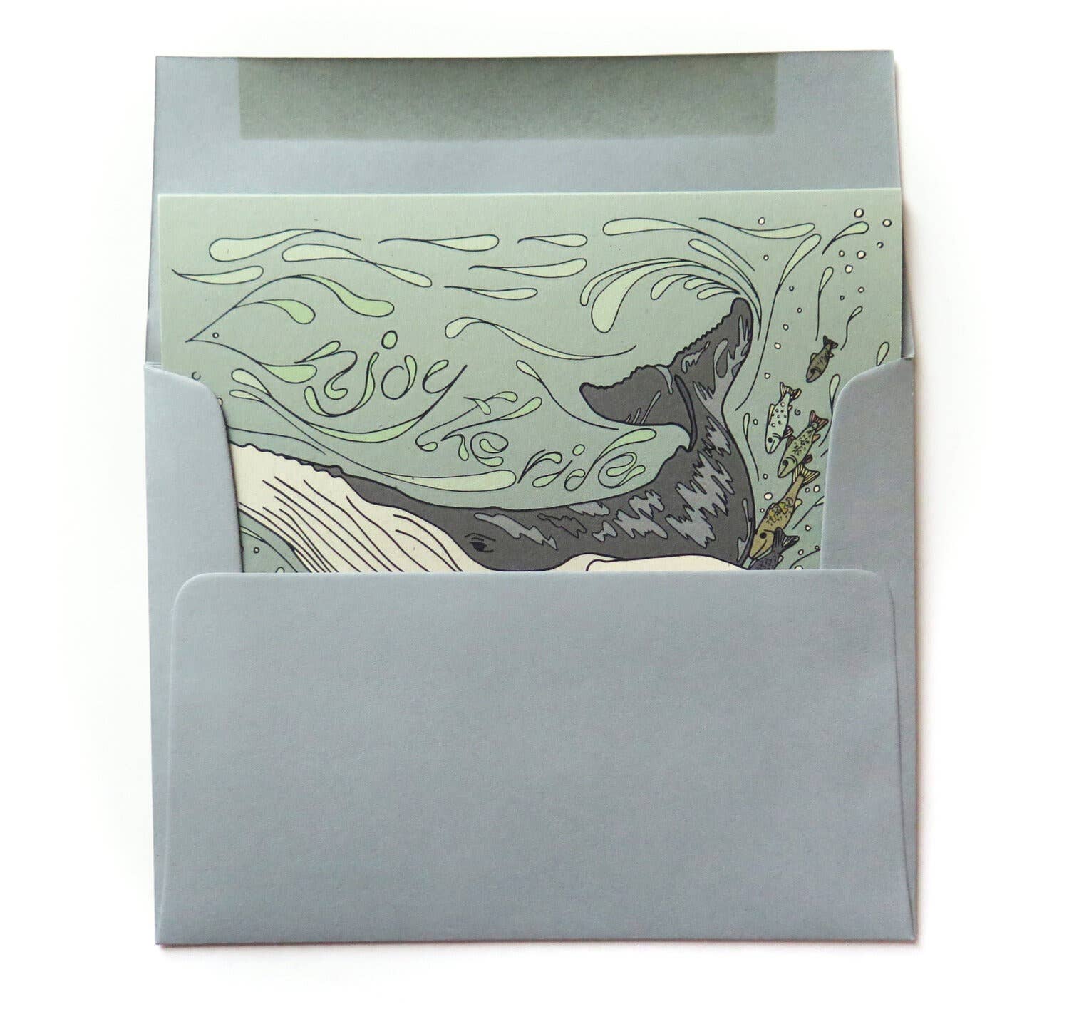 Greeting Card - Enjoy the Ride Whale