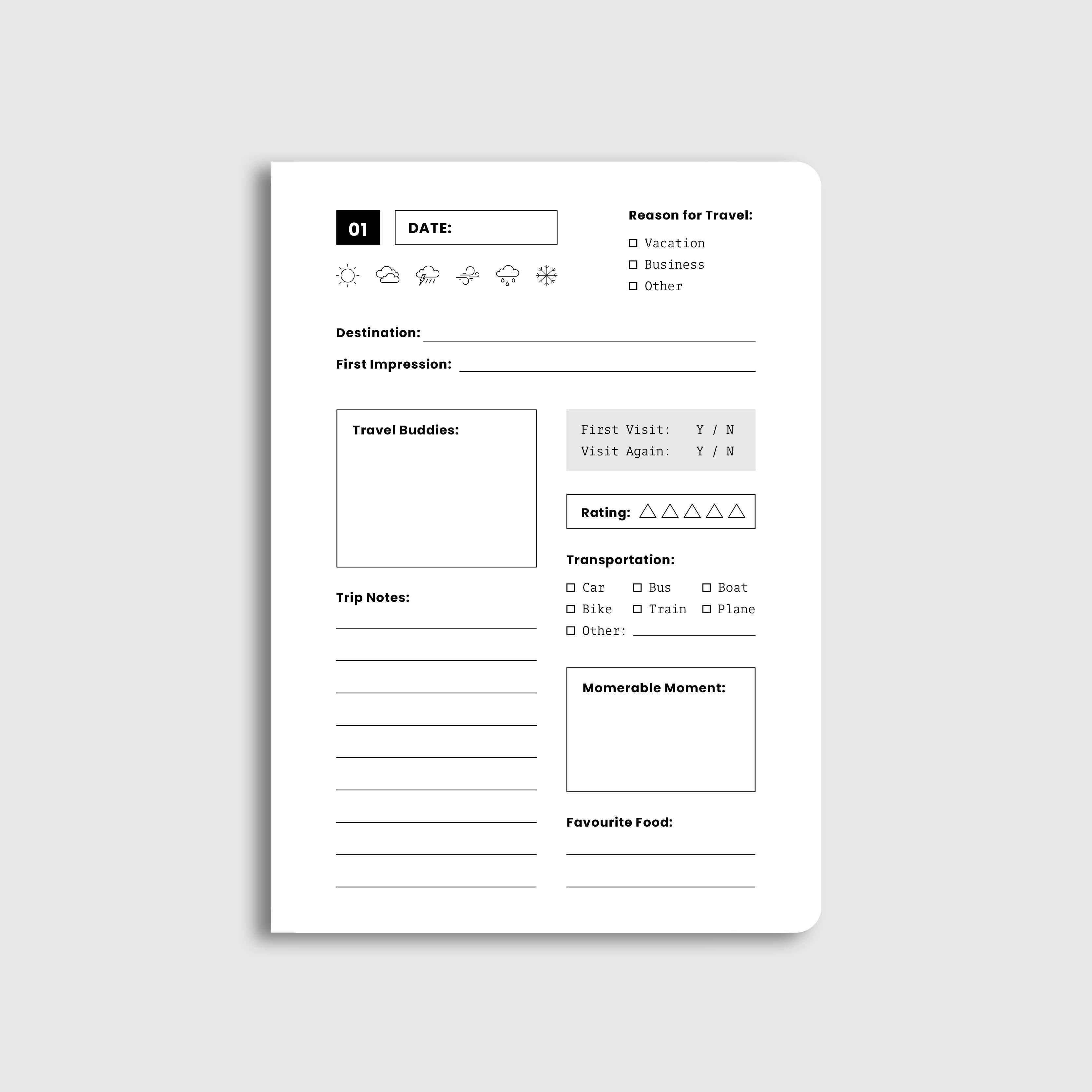 Travel Journal - Activity Tracker