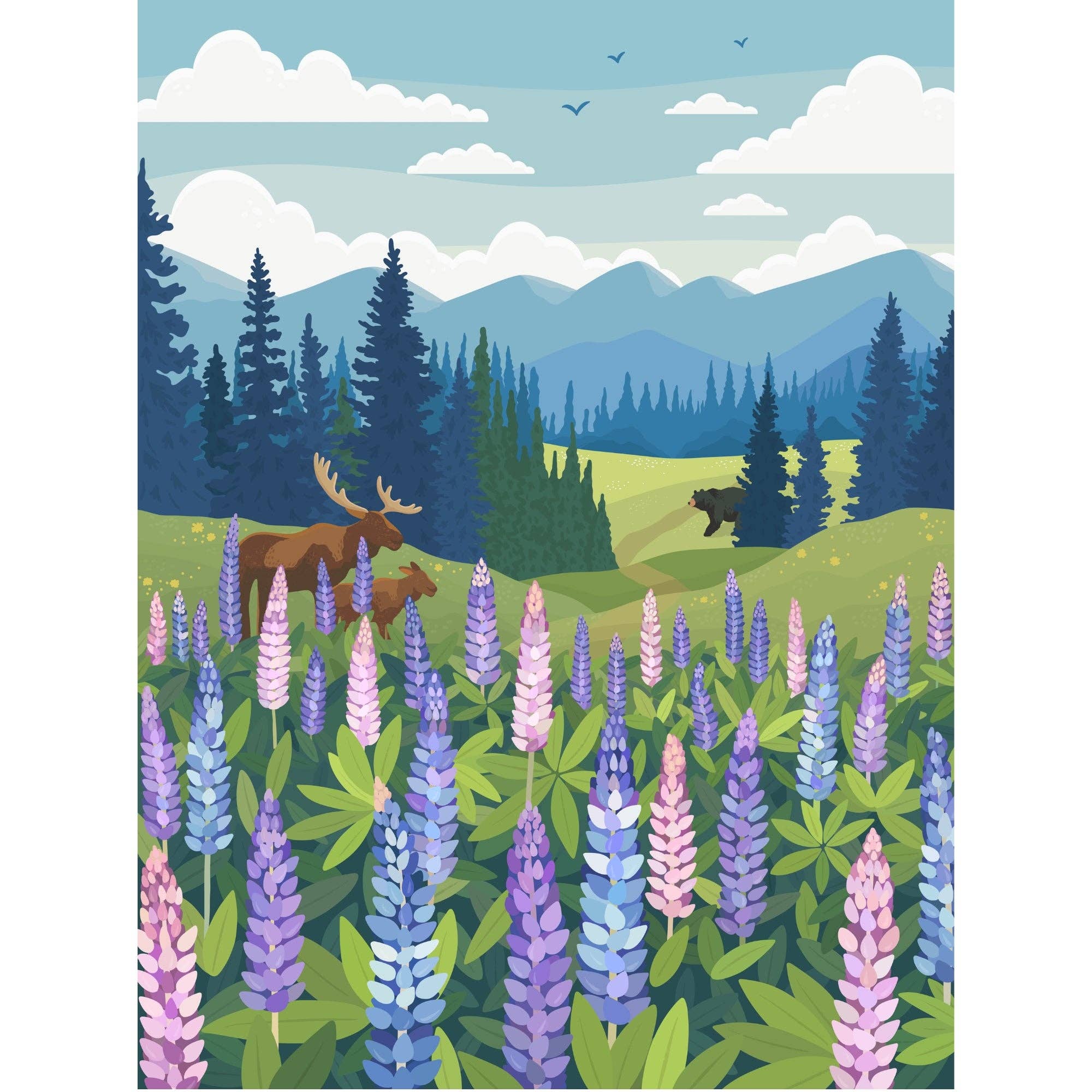 Jigsaw Puzzle - Lupines Meadow - 1000 pcs