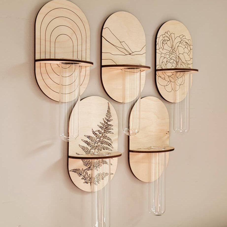 Floral Bouquet Propagation Wall Holder